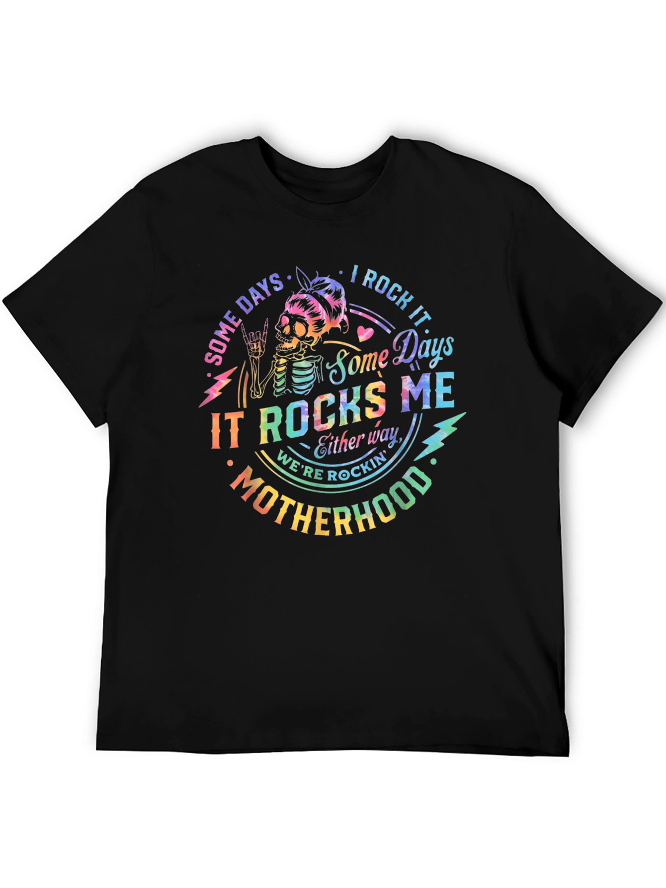 Rockin Motherhood T-Shirt - Skeleton Design