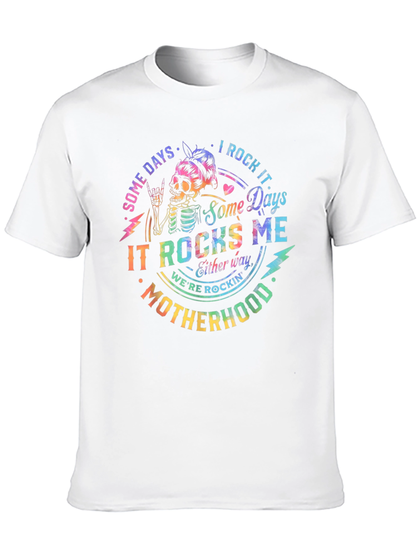 Rockin Motherhood T-Shirt - Skeleton Design