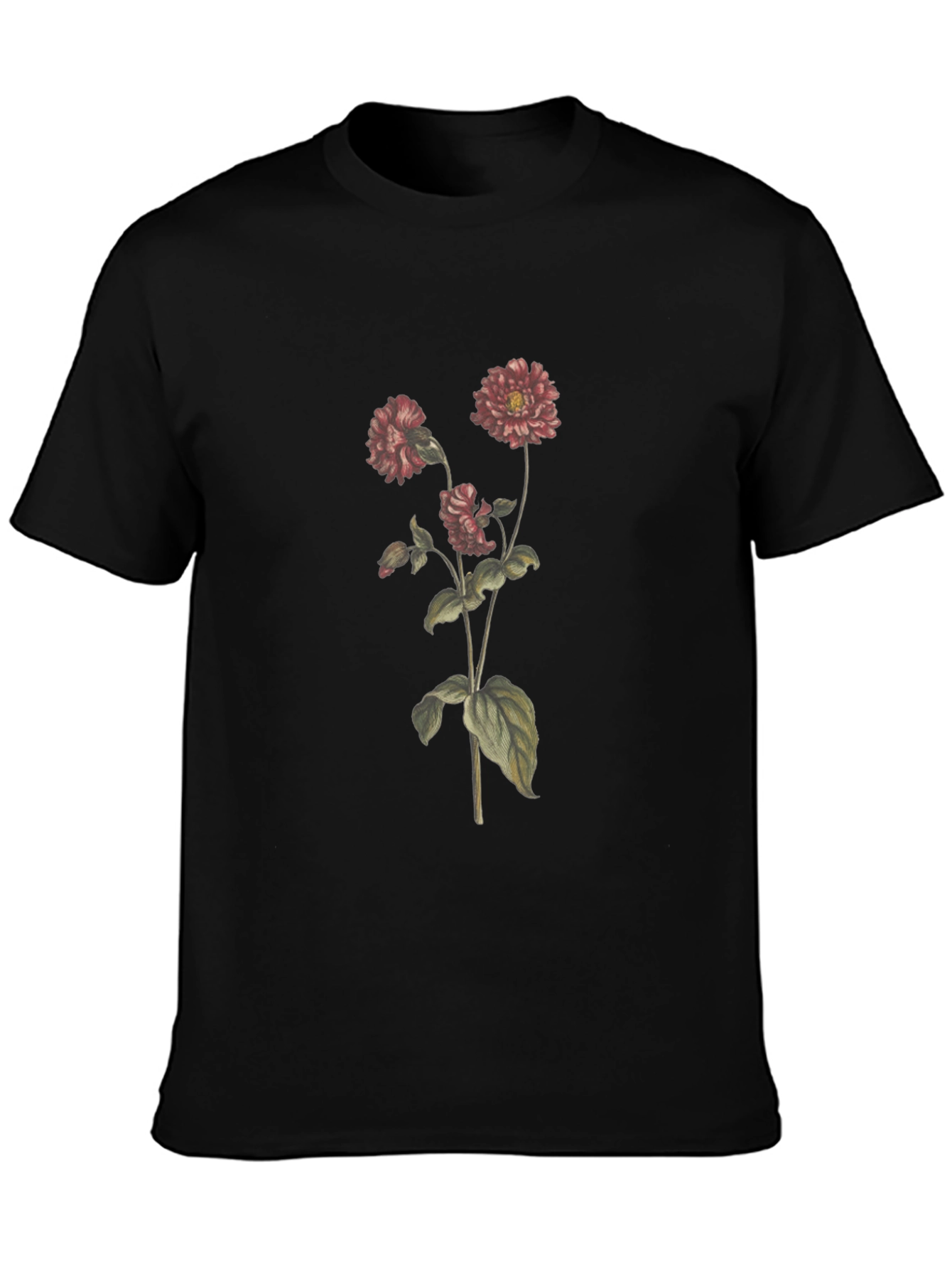 Floral Print Crew Neck T-Shirt