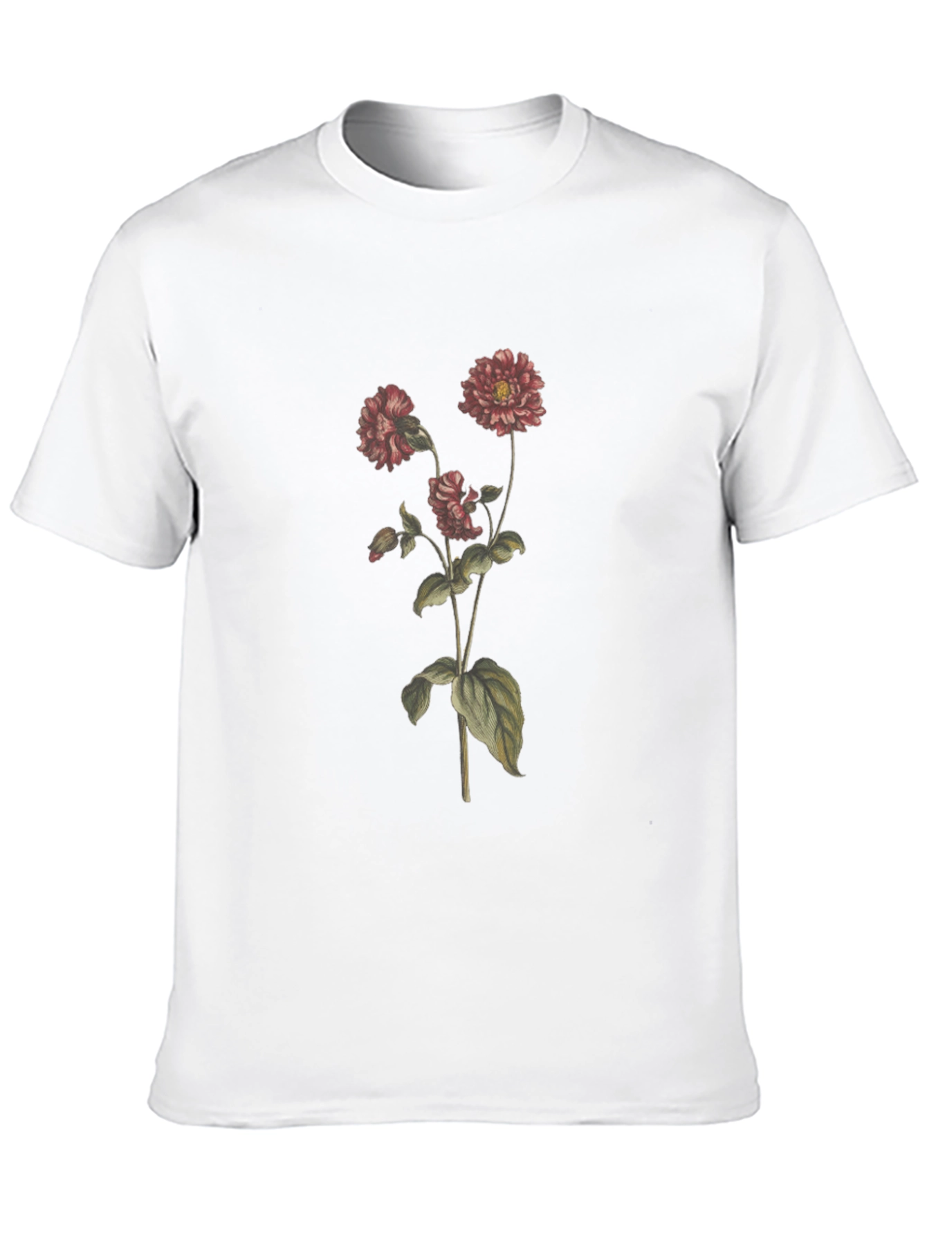 Floral Print Crew Neck T-Shirt
