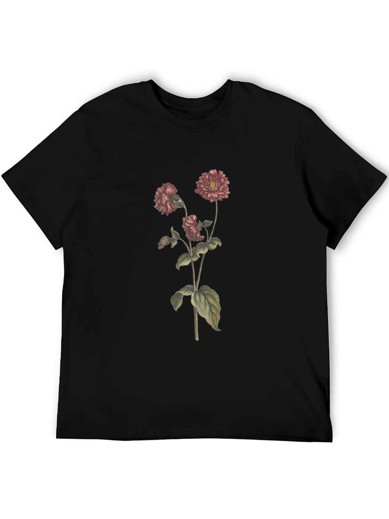 Floral Print Crew Neck T-Shirt