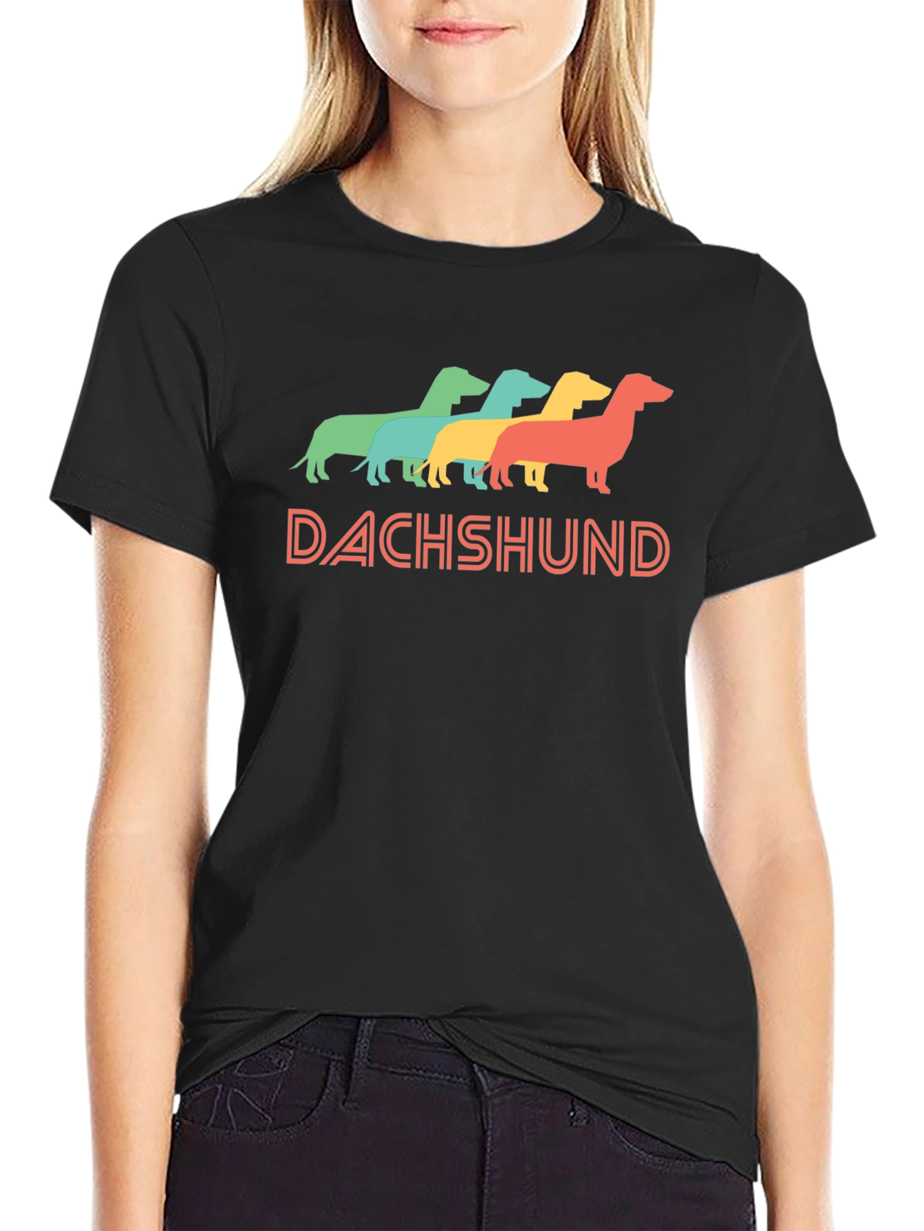 Retro Dachshund Graphic Tee - Comfort Fit