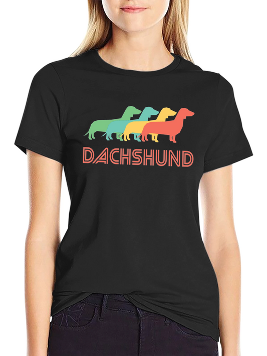 Retro Dachshund Graphic Tee - Comfort Fit
