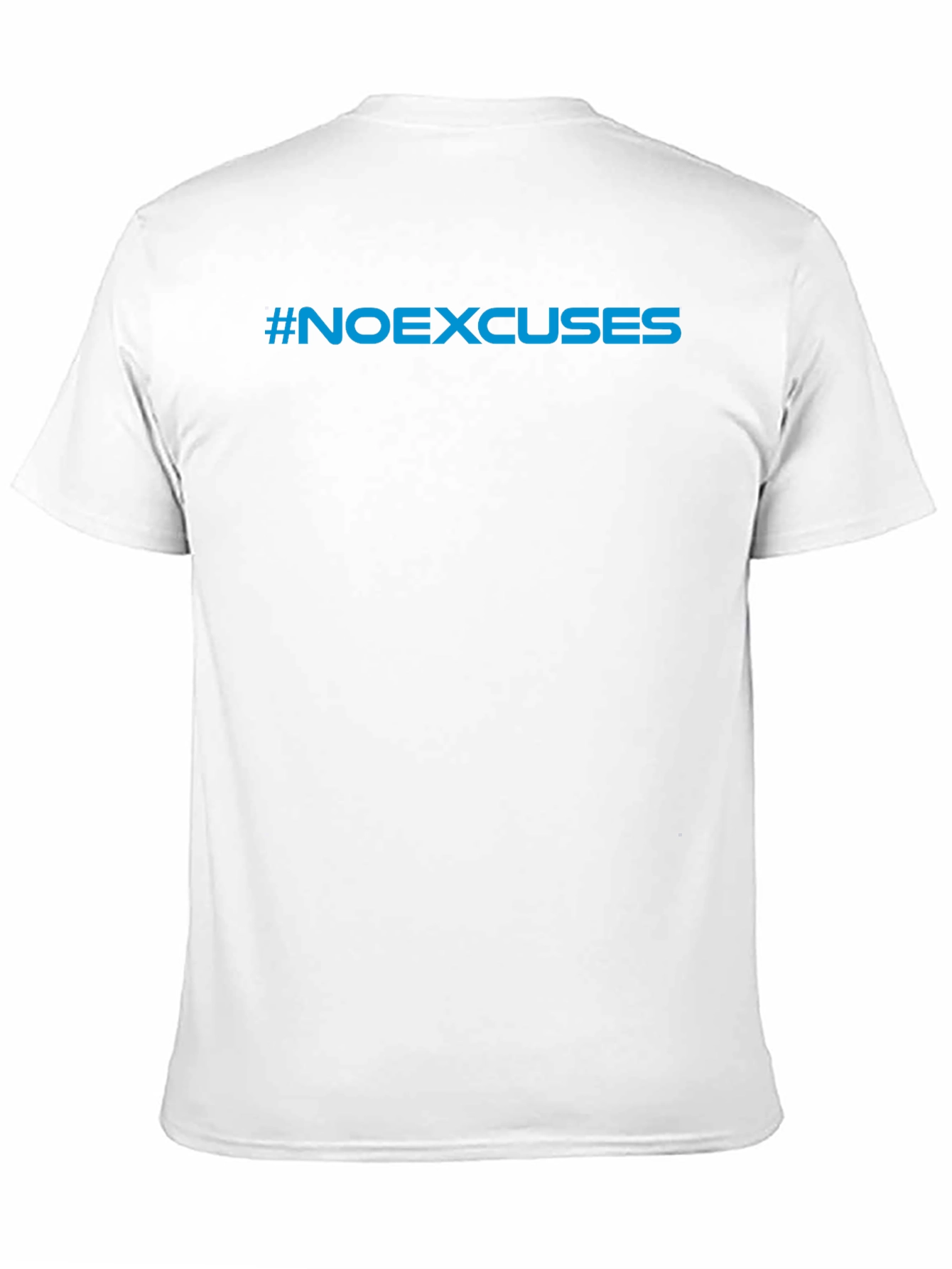 #NoExcuses Black Graphic Tee - Motivational Shirt