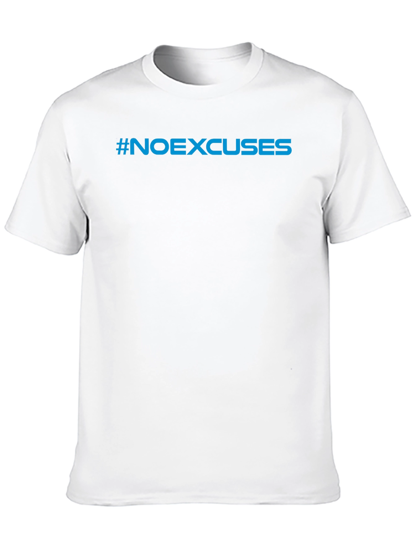 #NoExcuses Black Graphic Tee - Motivational Shirt