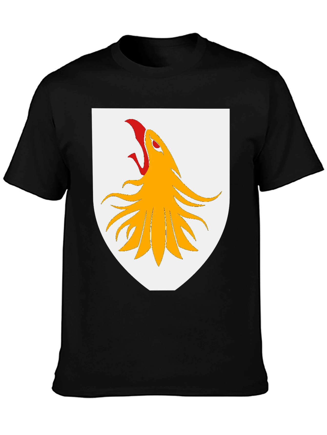 Griffin Shield Graphic T-Shirt - Black Cotton Tee