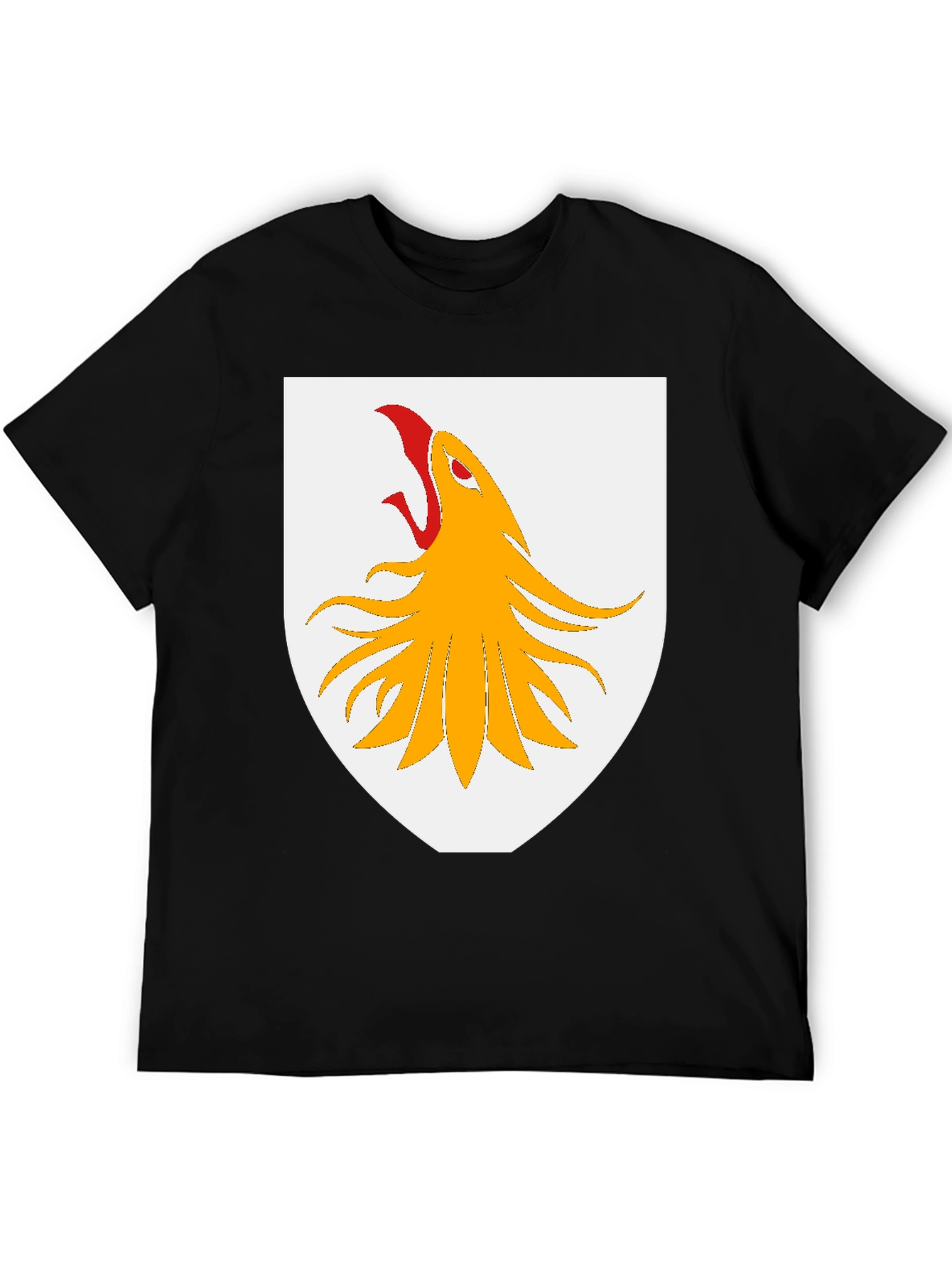 Griffin Shield Graphic T-Shirt - Black Cotton Tee