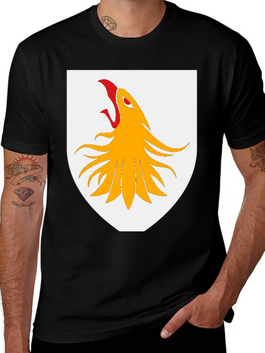 Griffin Shield Graphic T-Shirt - Black Cotton Tee