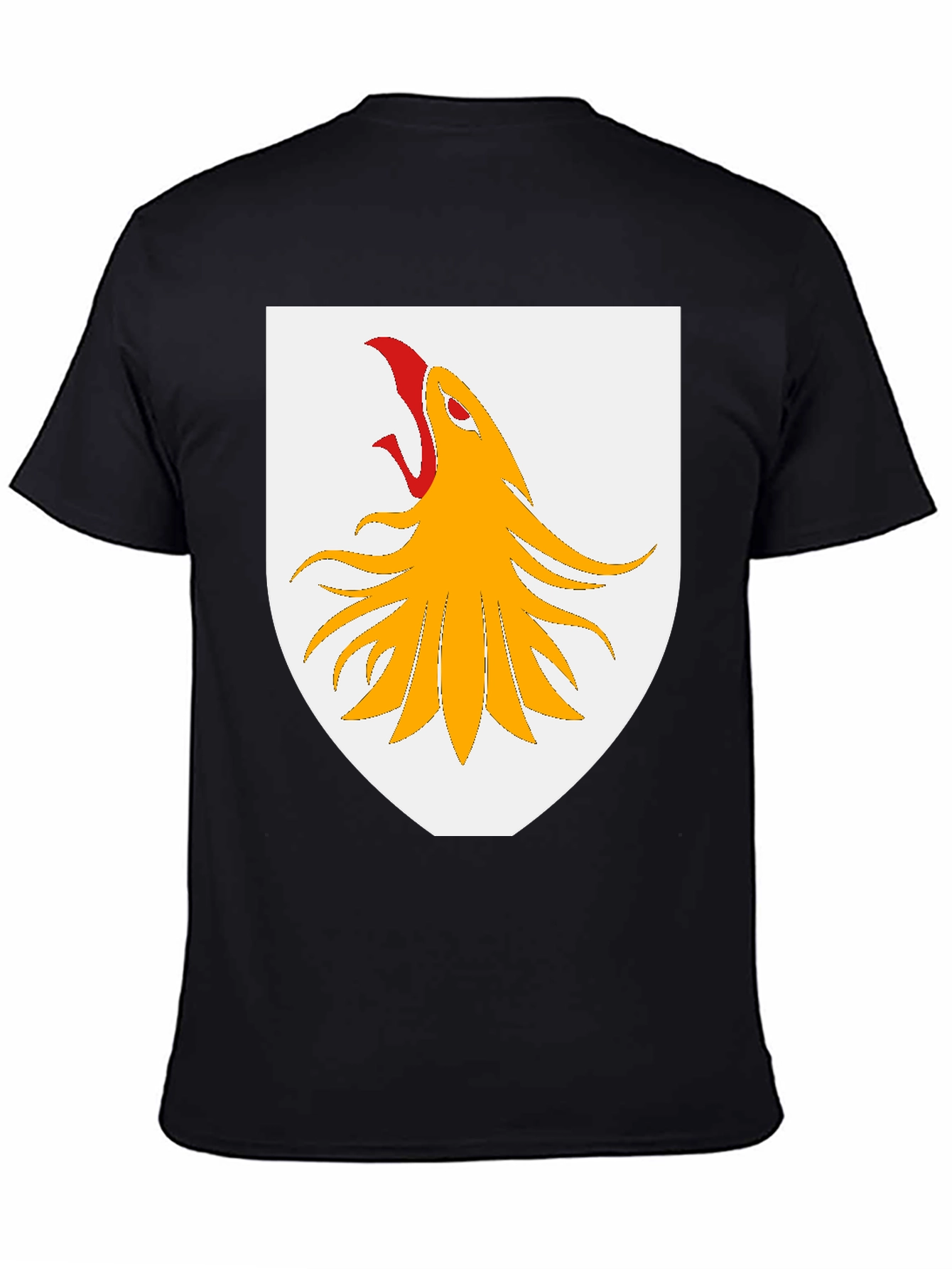 Griffin Shield Graphic T-Shirt - Black Cotton Tee