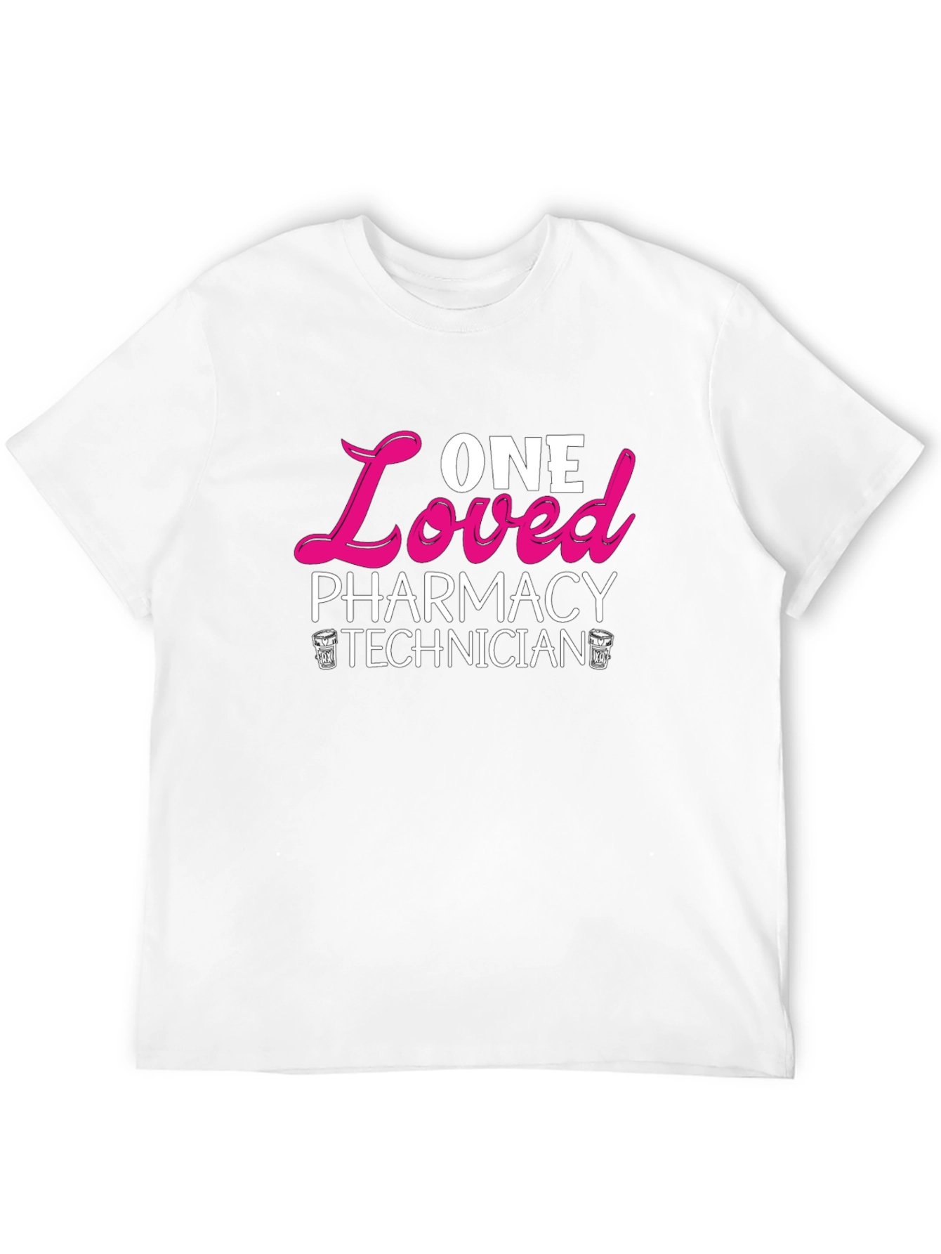 One Loved Pharmacy Technician T-Shirt - Black