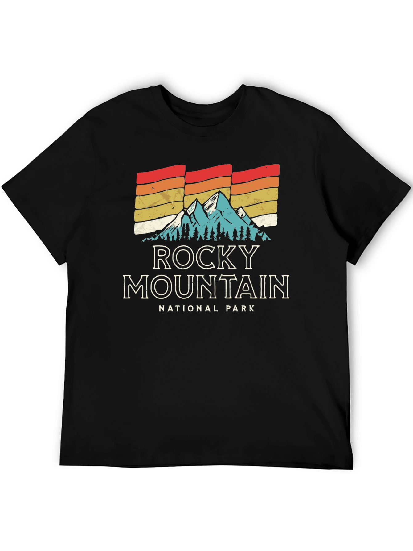 Retro Rocky Mountain National Park Graphic T-Shirt