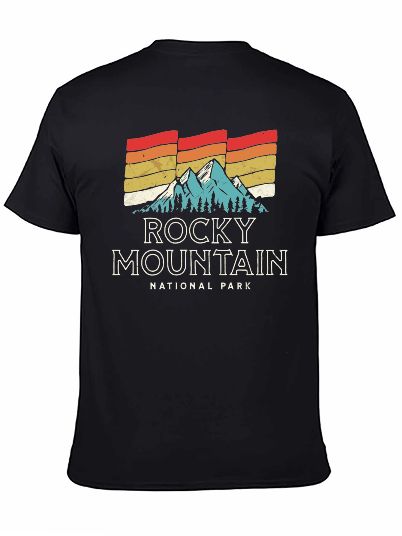 Retro Rocky Mountain National Park Graphic T-Shirt