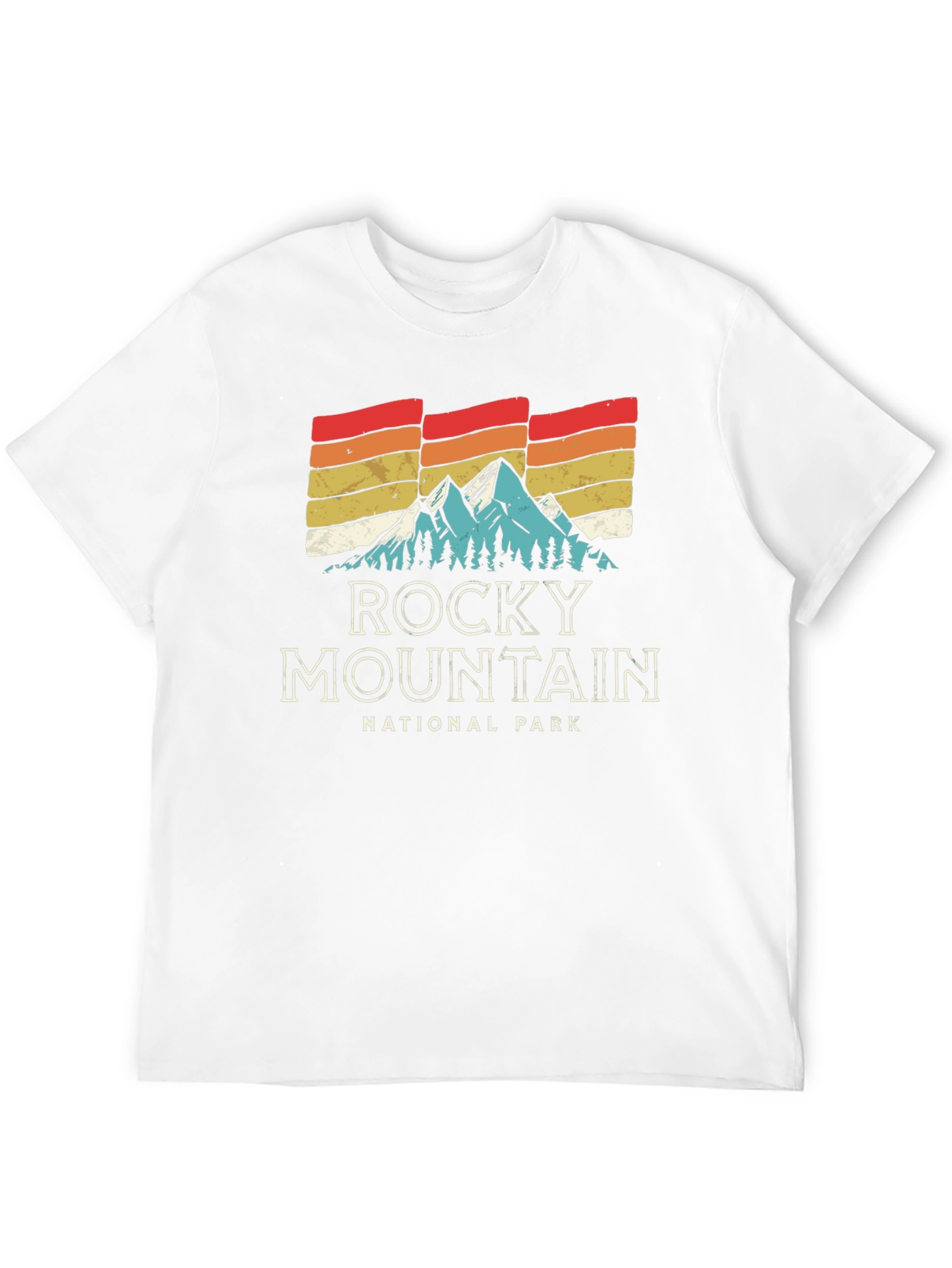 Retro Rocky Mountain National Park Graphic T-Shirt