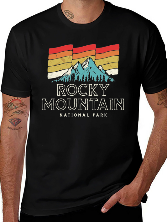 Retro Rocky Mountain National Park Graphic T-Shirt