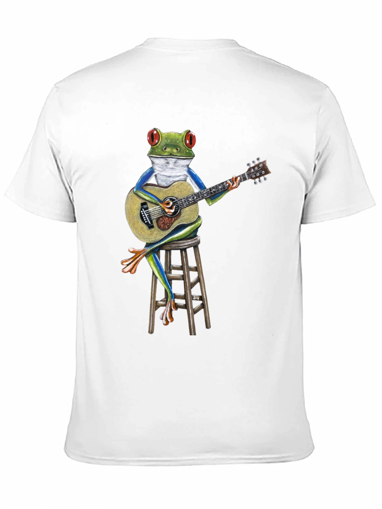Frog Playing Guitar Graphic T-Shirt