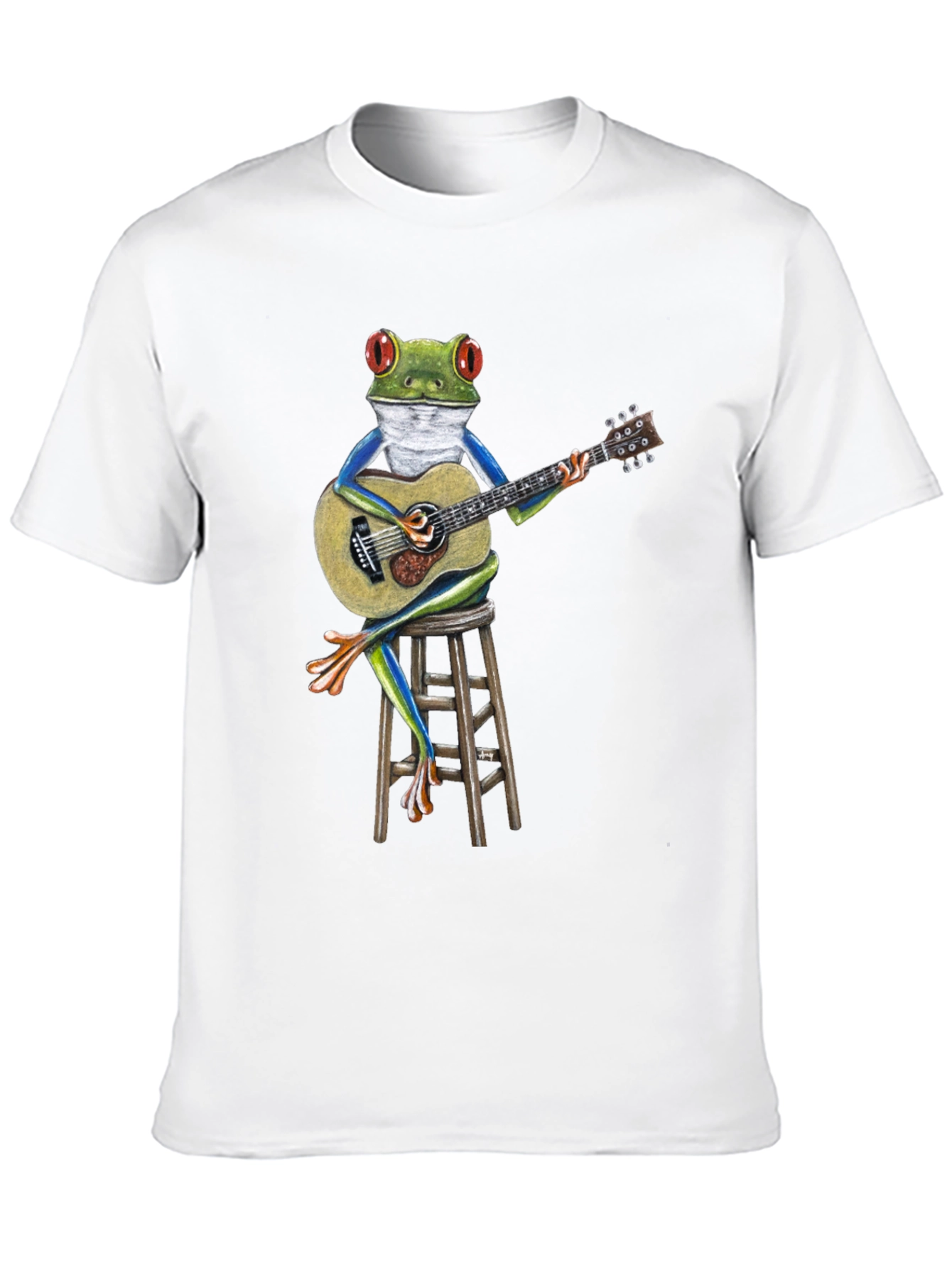 Frog Playing Guitar Graphic T-Shirt