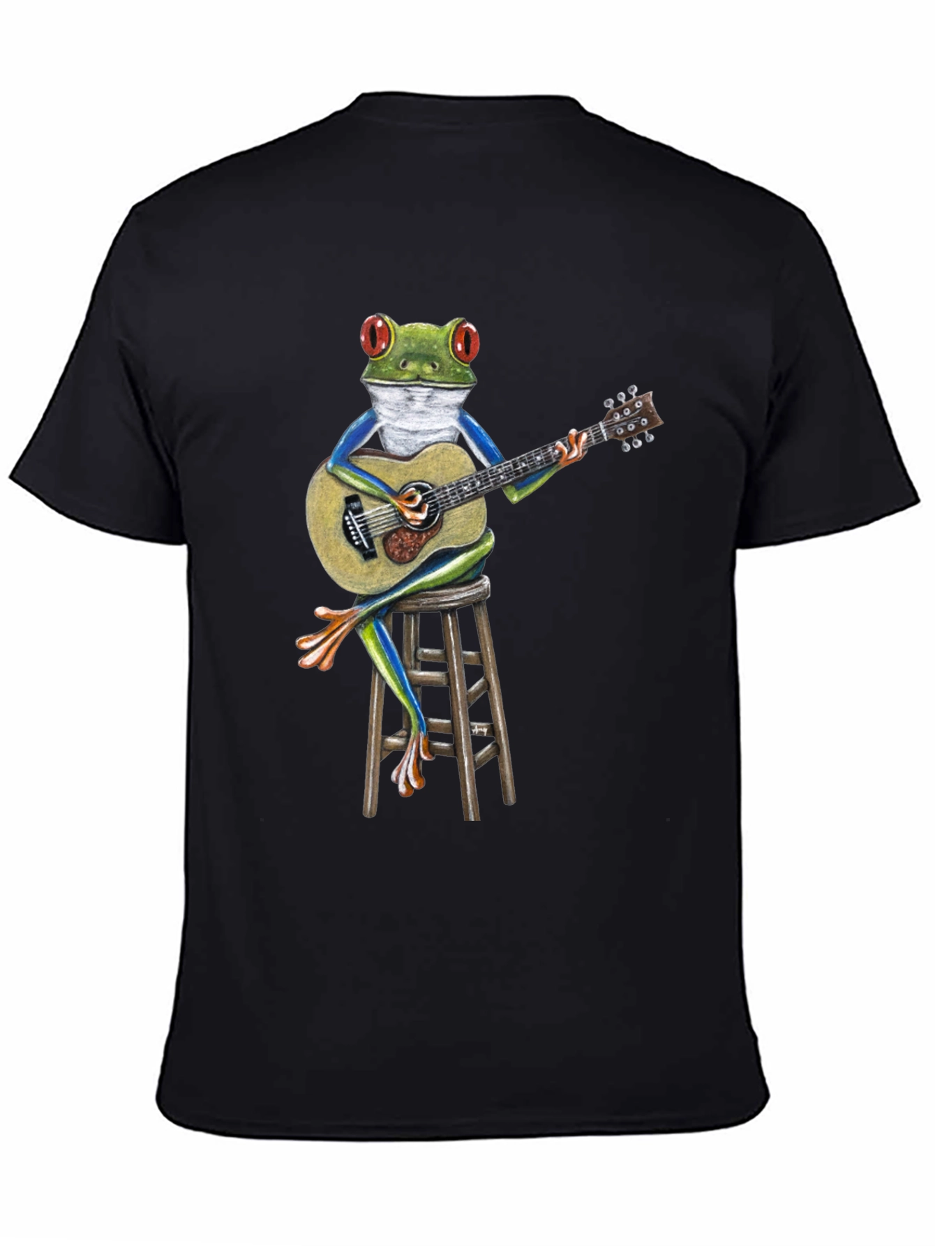 Frog Playing Guitar Graphic T-Shirt