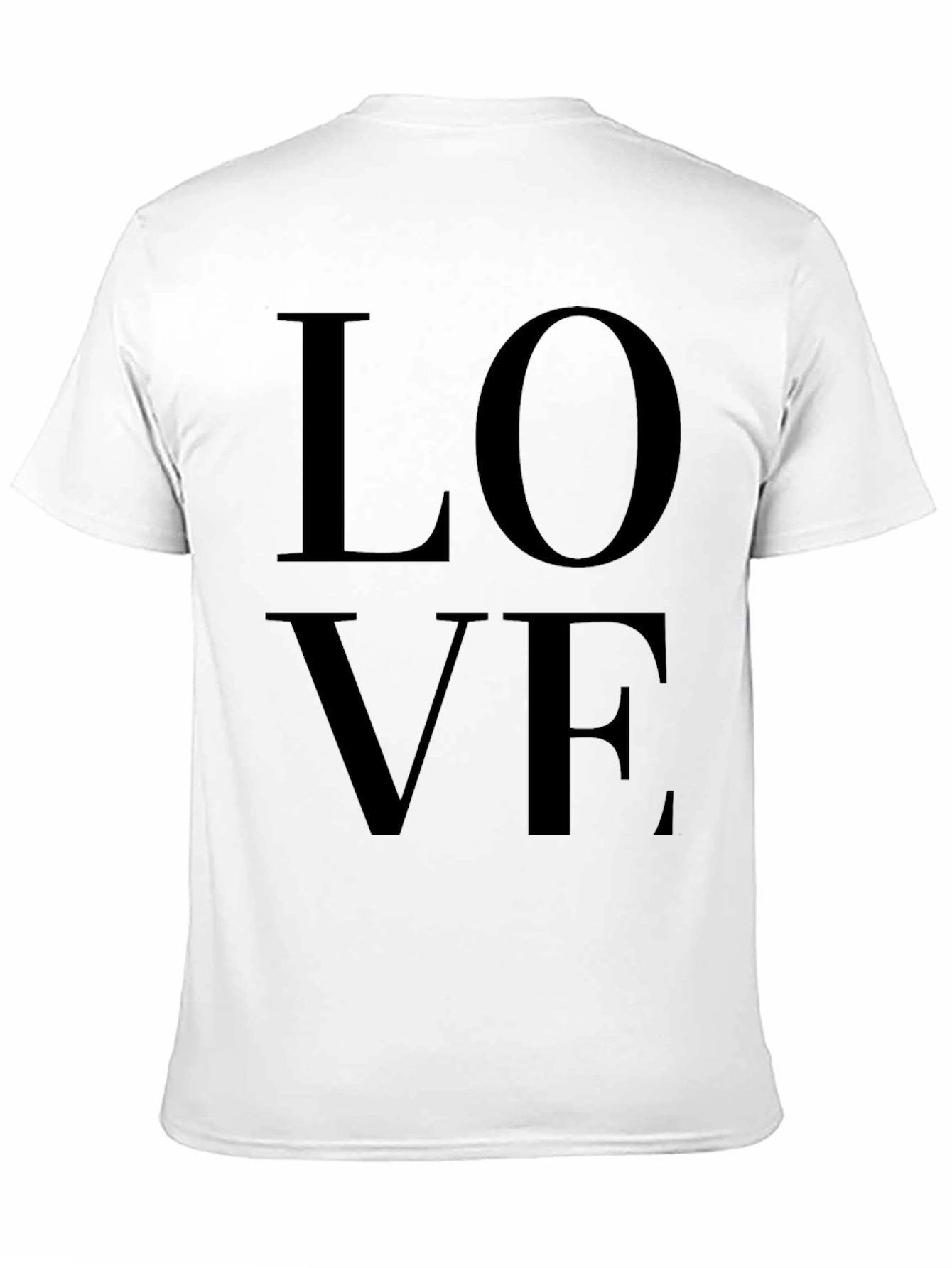 Love Graphic Black T-Shirt for Men