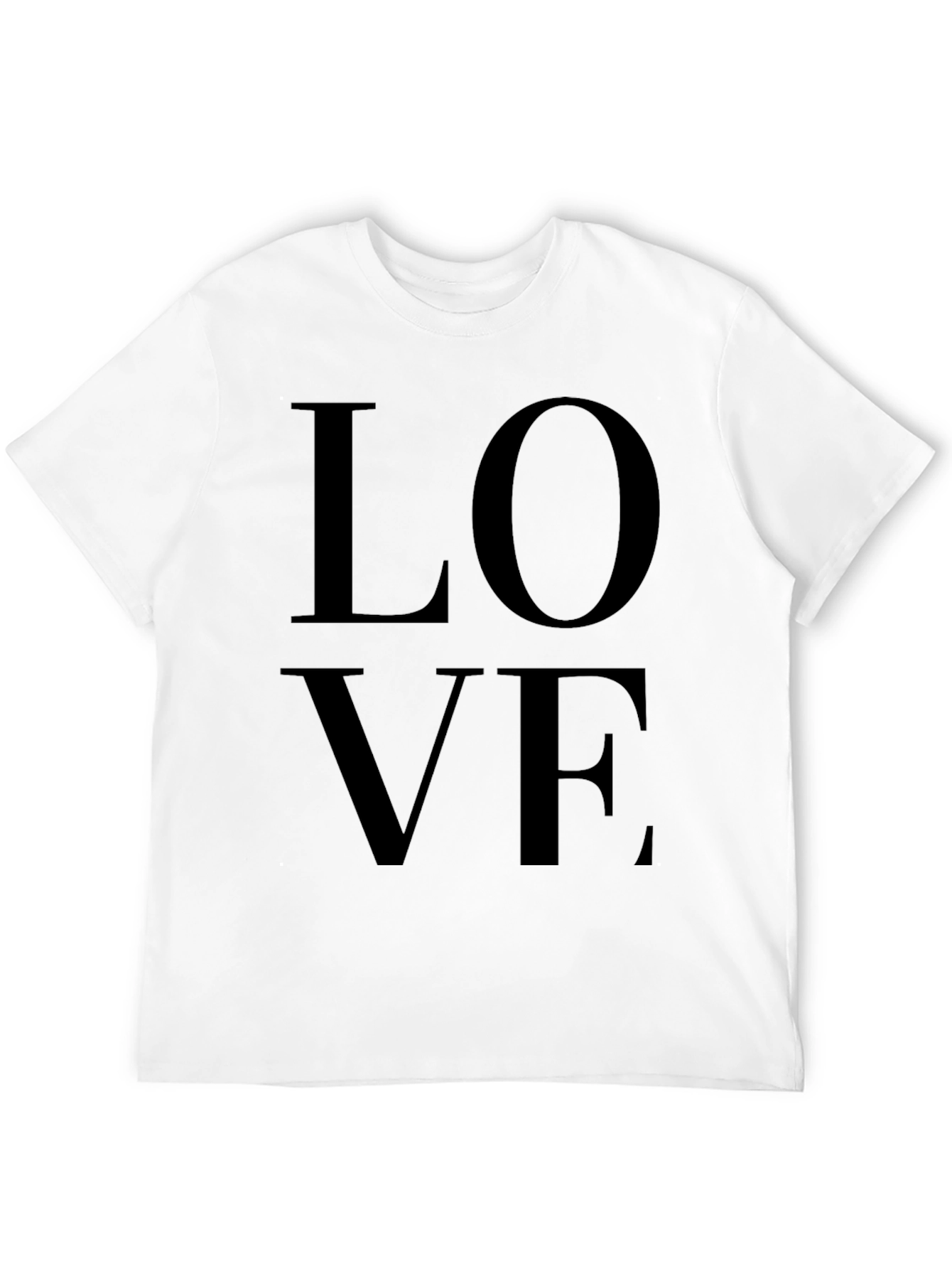 Love Graphic Black T-Shirt for Men