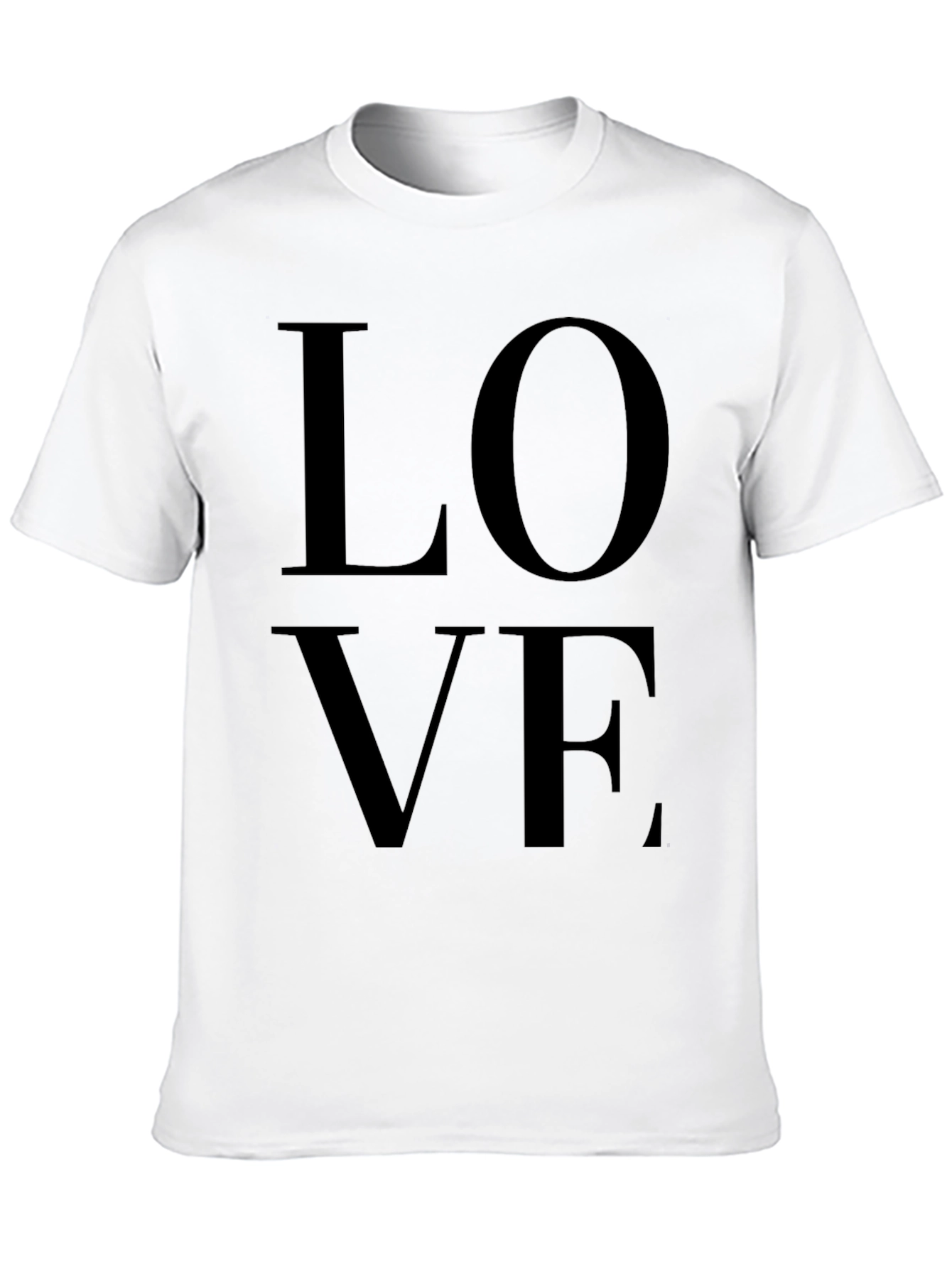 Love Graphic Black T-Shirt for Men