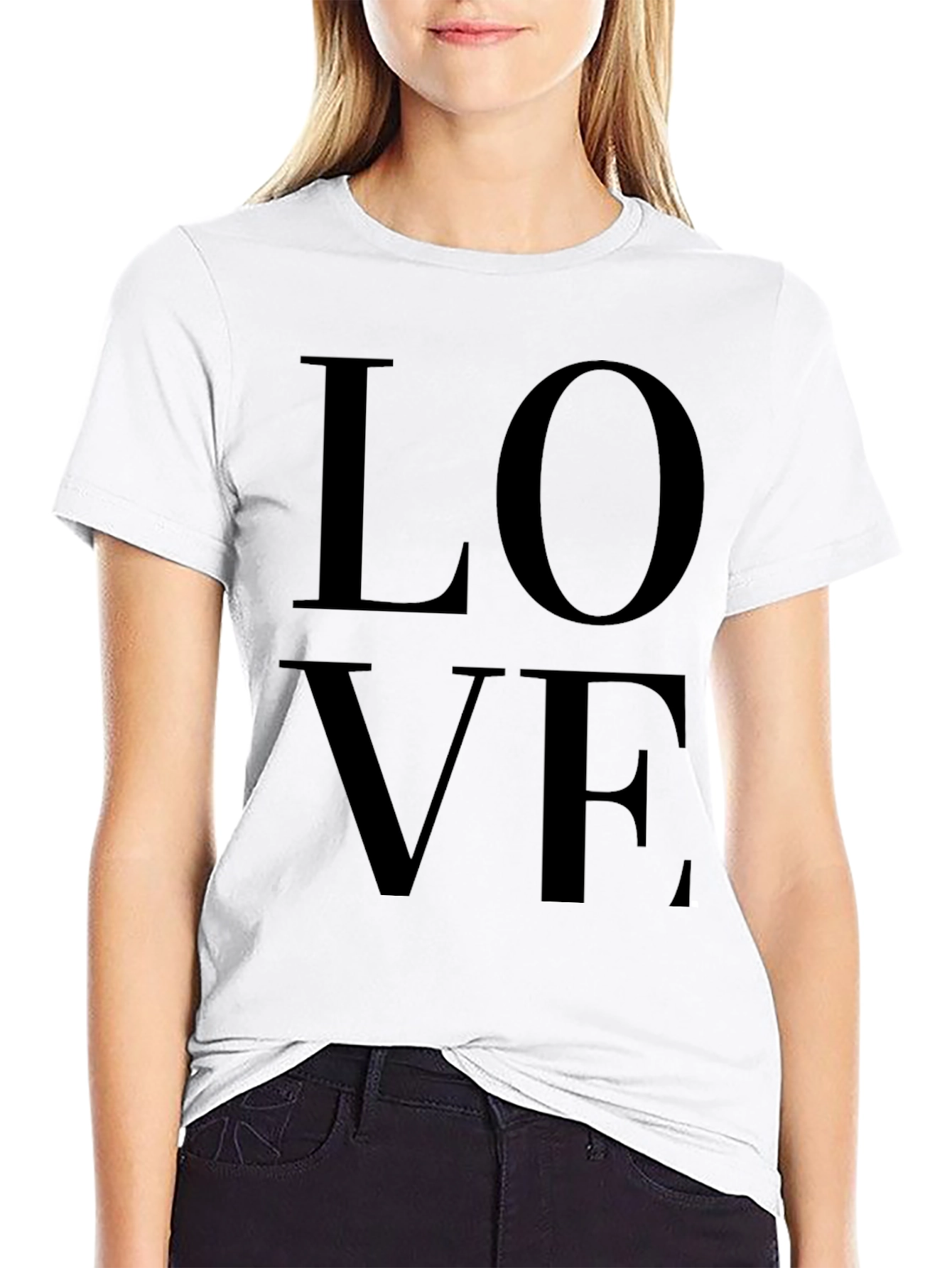 Love Graphic Black T-Shirt for Men