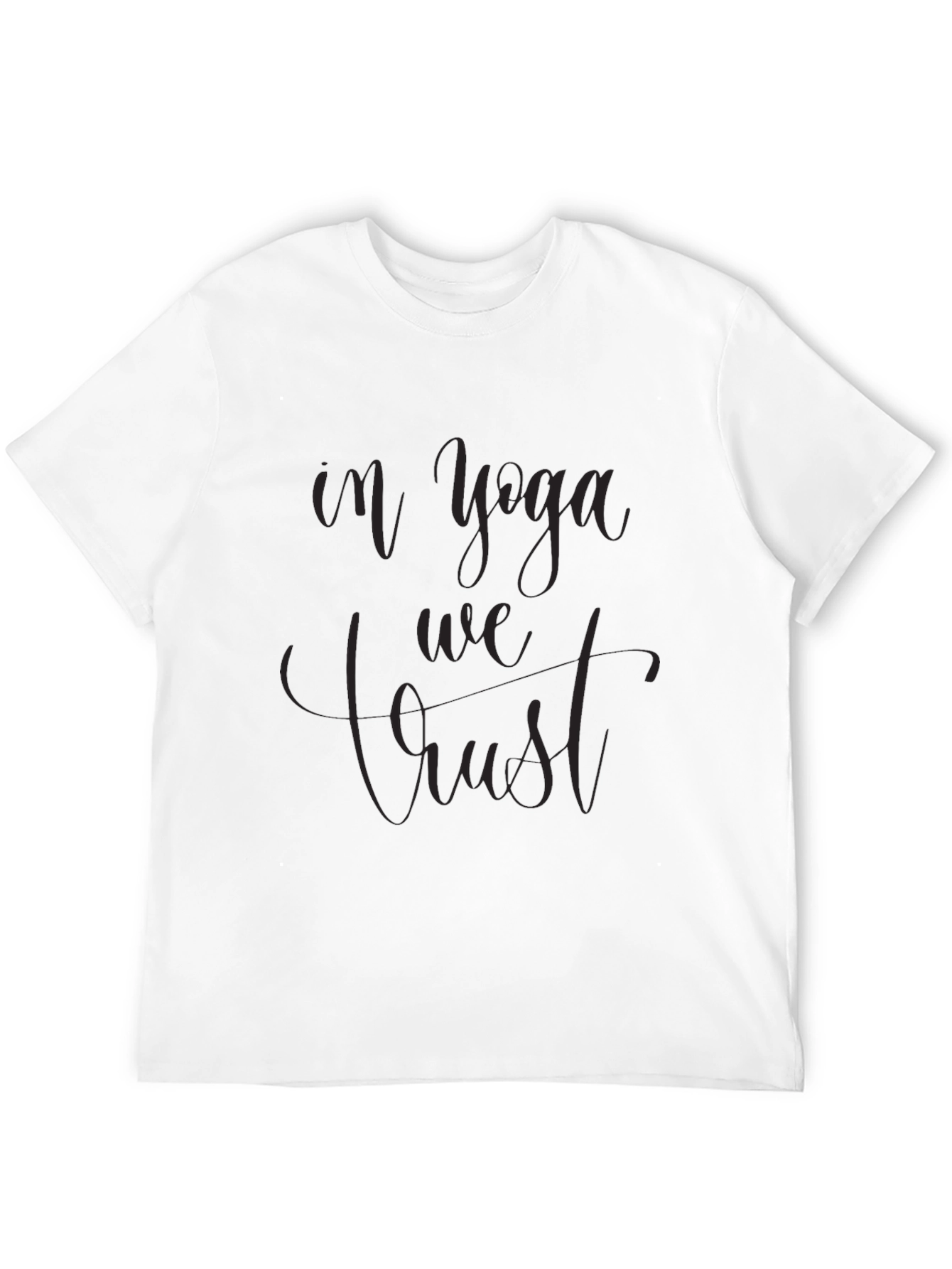 In Yoga We Trust Black Tee