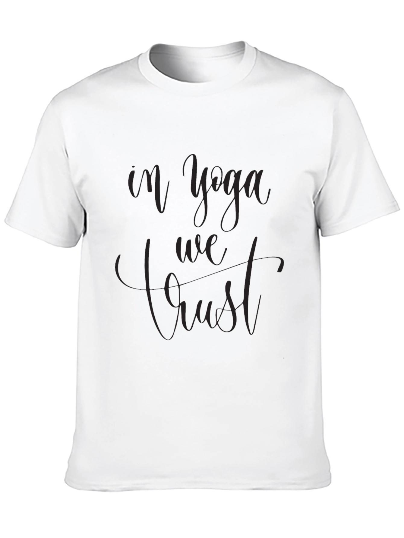 In Yoga We Trust Black Tee