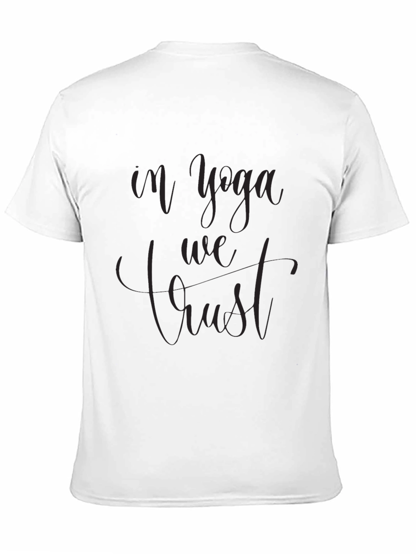 In Yoga We Trust Black Tee