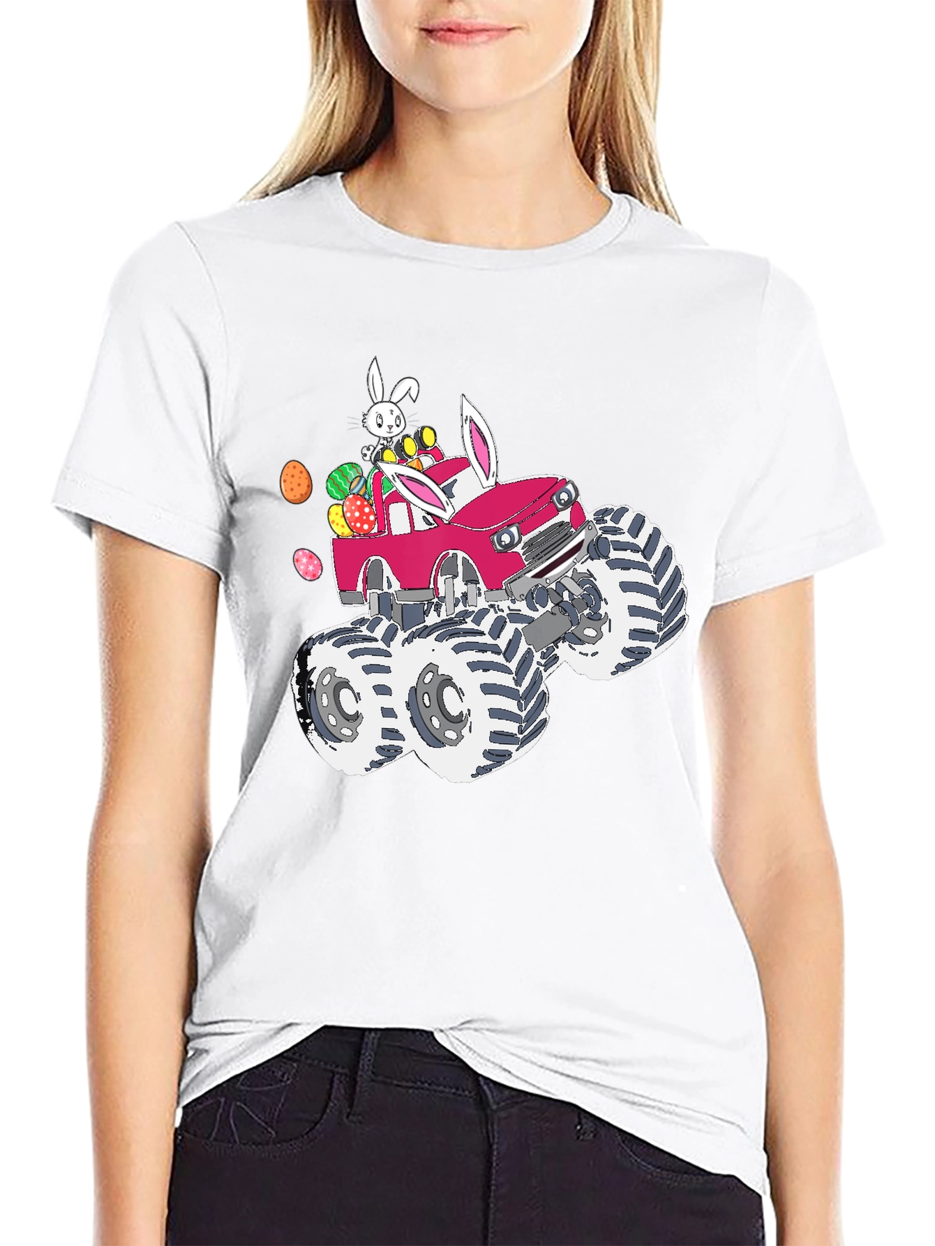 Easter Bunny Monster Truck T-Shirt