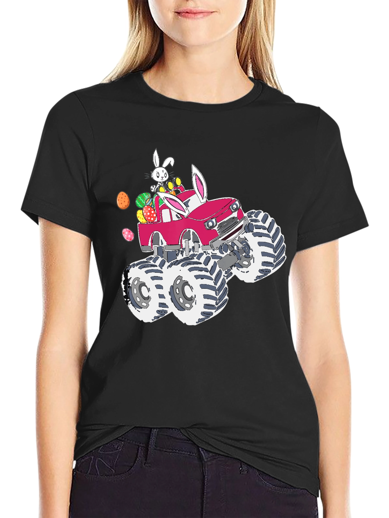 Easter Bunny Monster Truck T-Shirt
