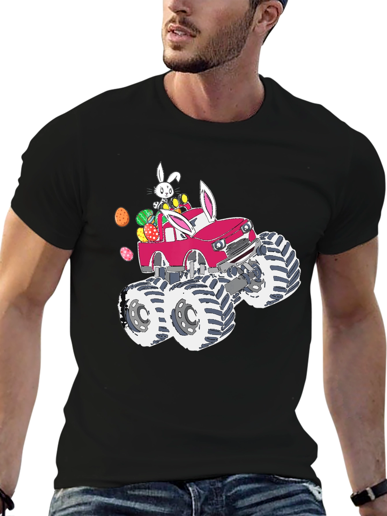 Easter Bunny Monster Truck T-Shirt