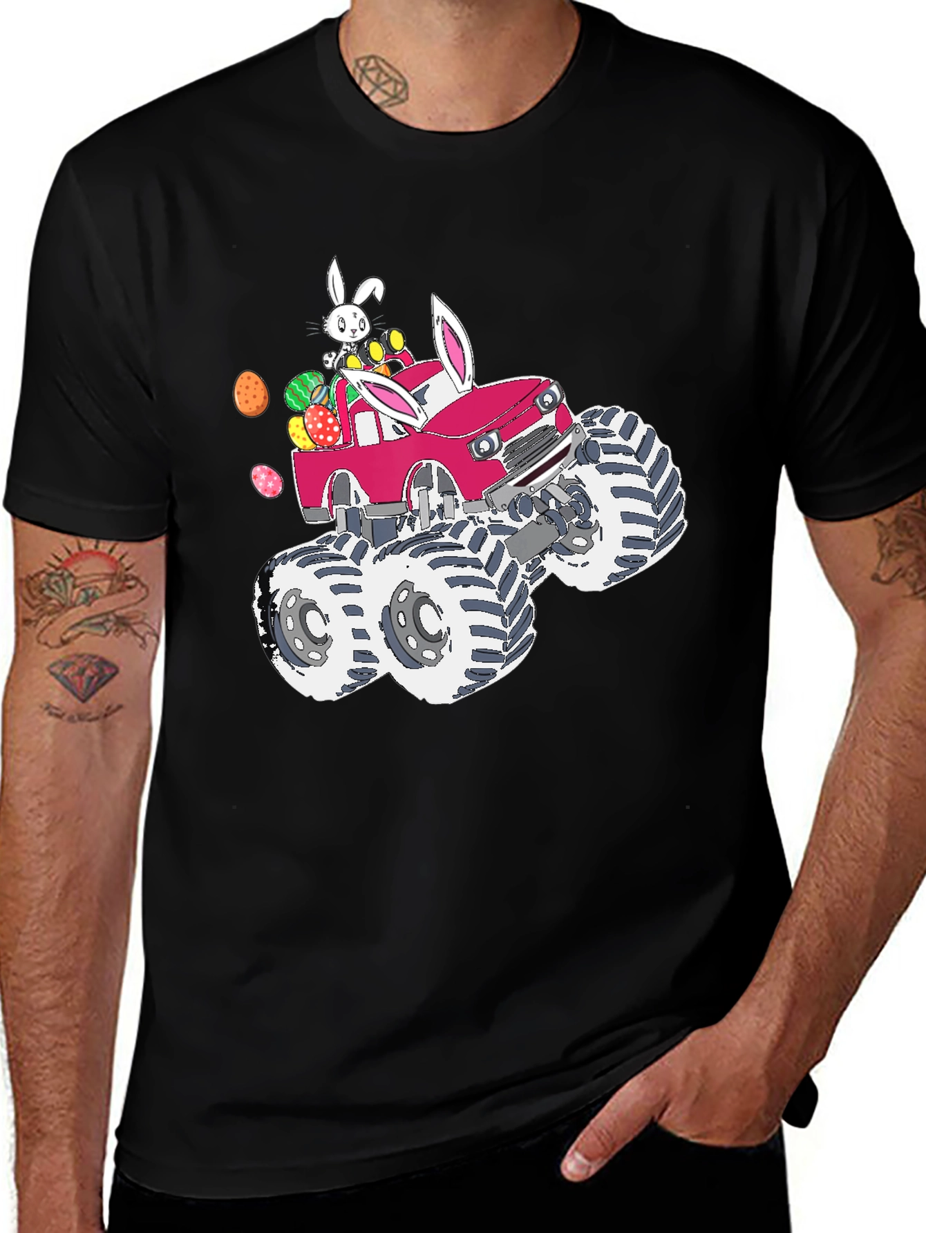 Easter Bunny Monster Truck T-Shirt
