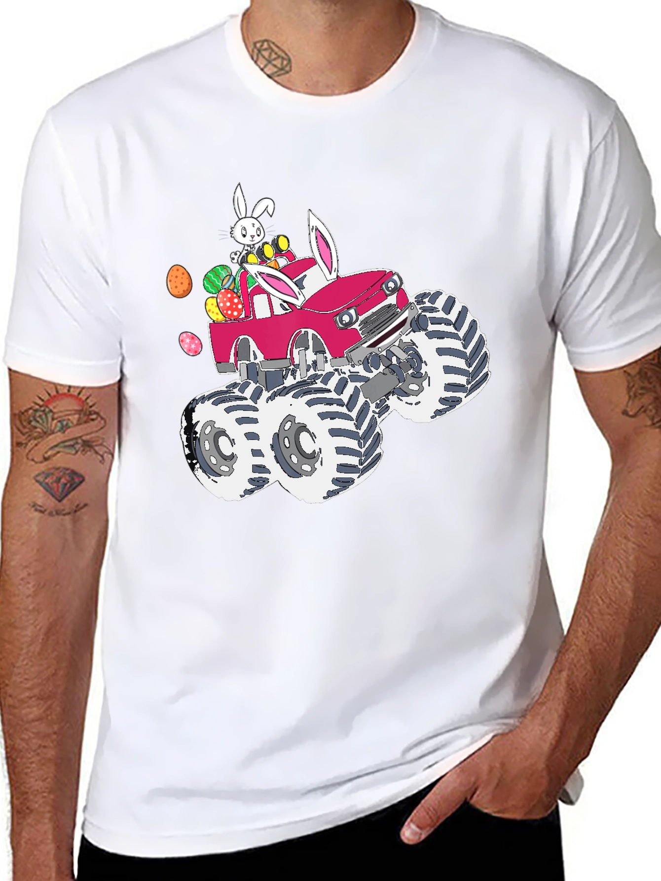 Easter Bunny Monster Truck T-Shirt