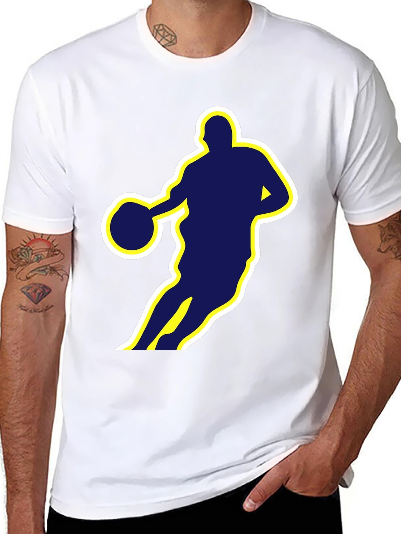 Basketball Silhouette Graphic Tee