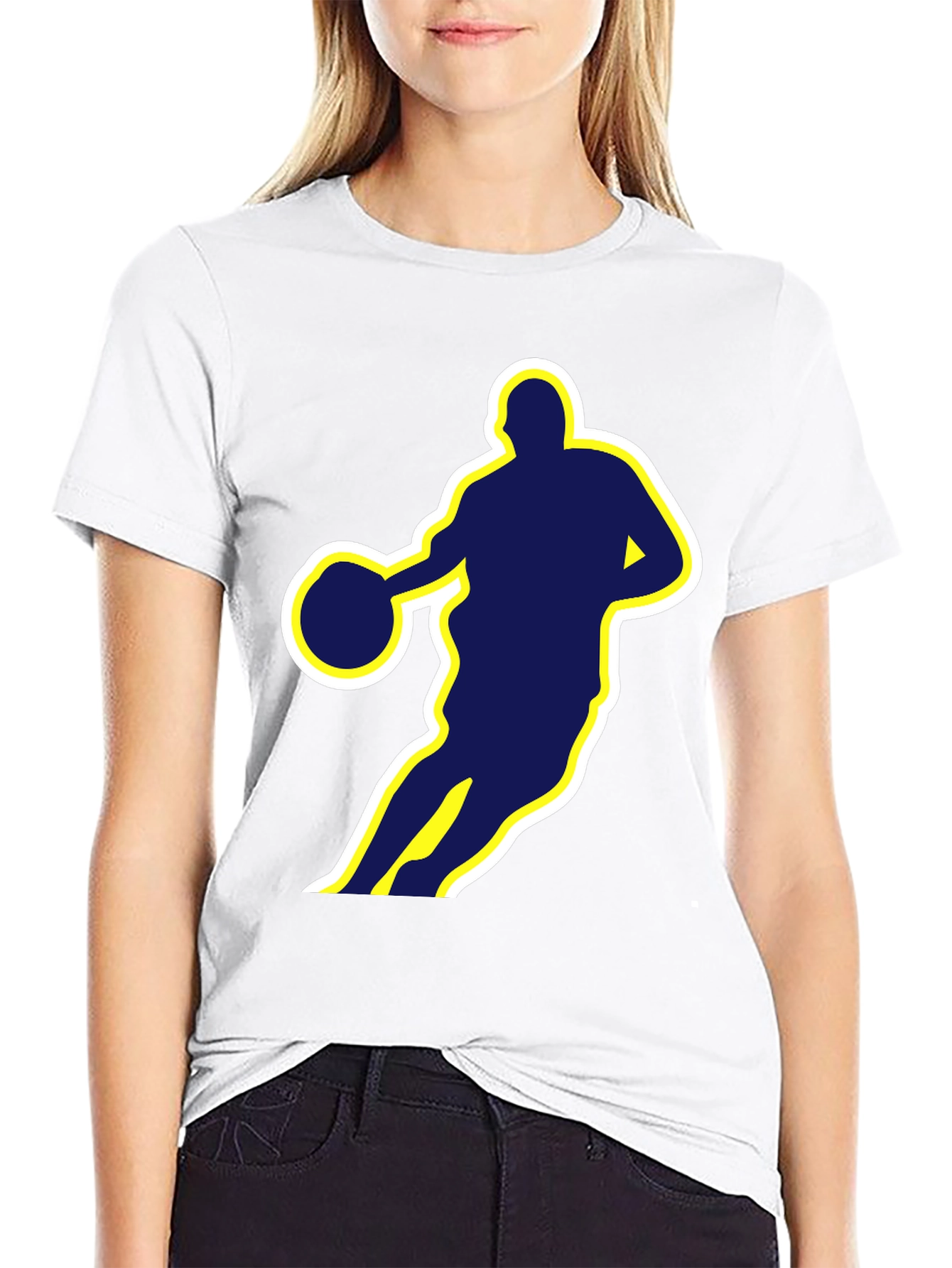 Basketball Silhouette Graphic Tee