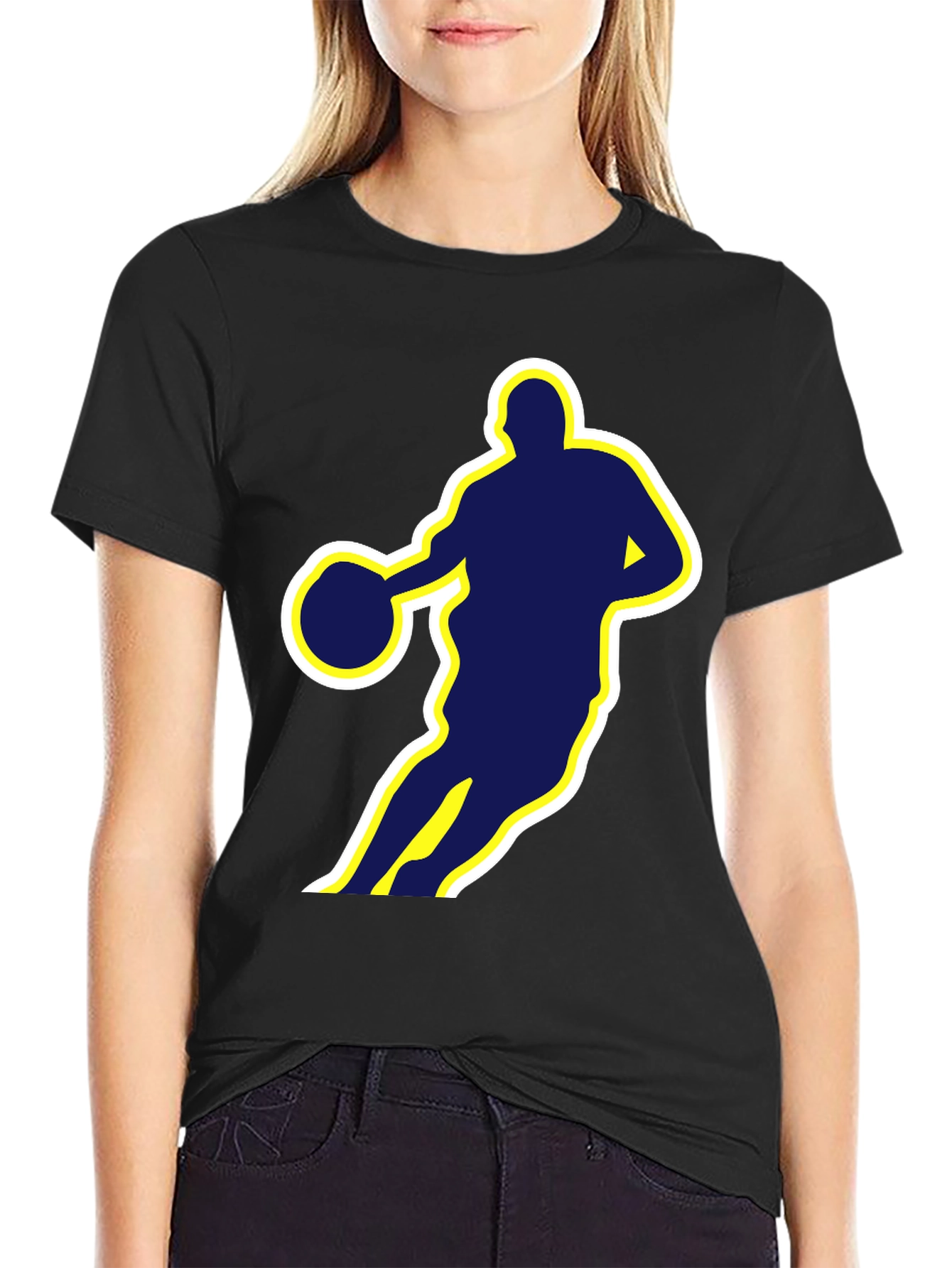 Basketball Silhouette Graphic Tee