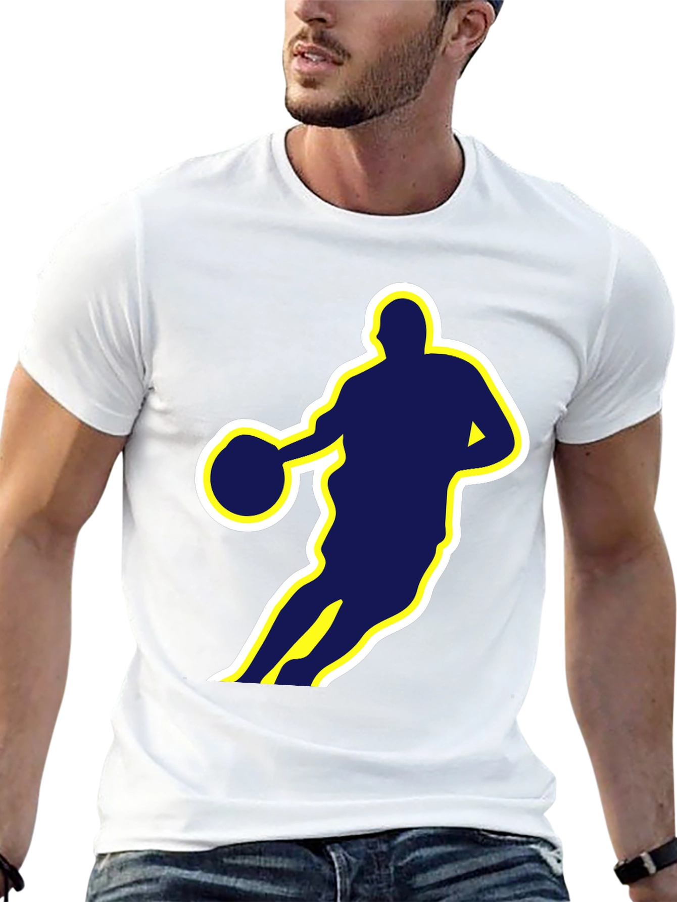 Basketball Silhouette Graphic Tee