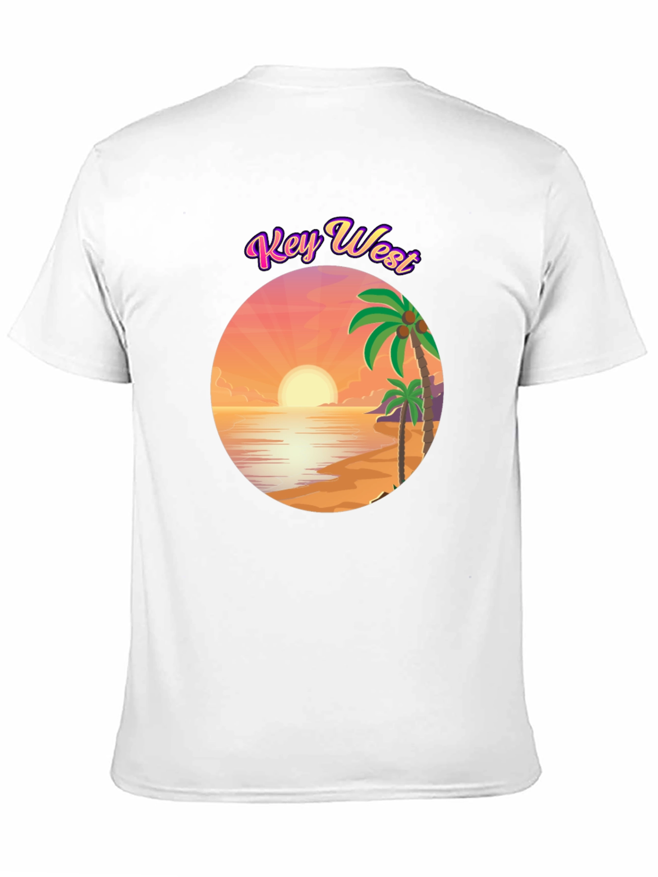Key West Sunset T-Shirt - Tropical Beach Design