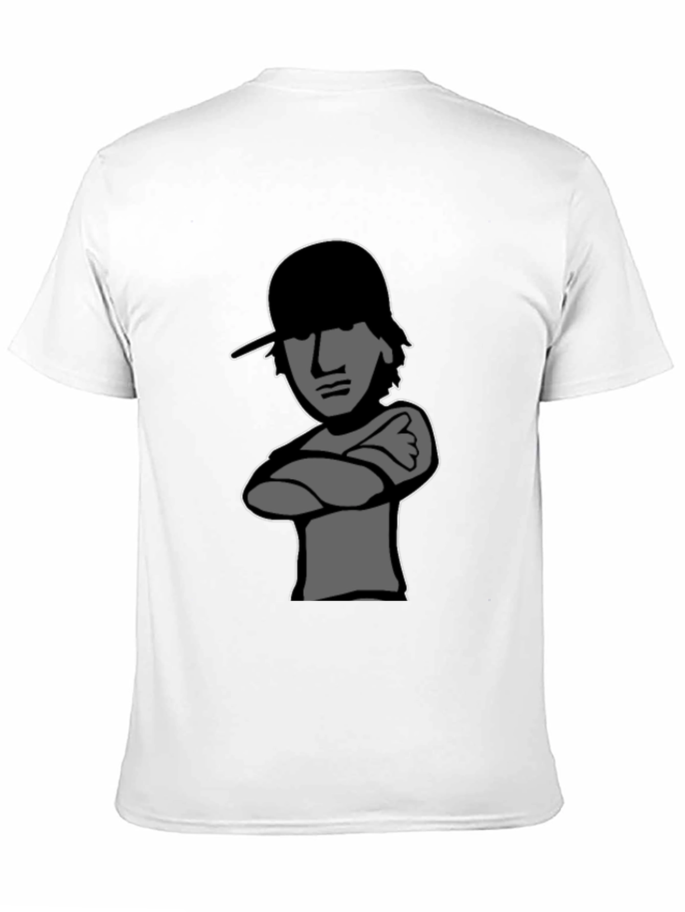 Cool Cartoon Graphic Tee - Mens Black T-Shirt