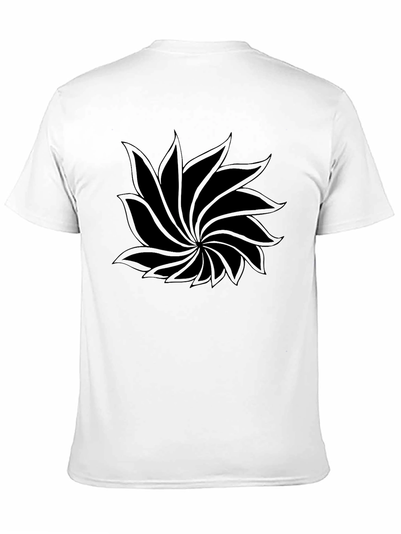 Black Floral Graphic T-Shirt - Casual Style