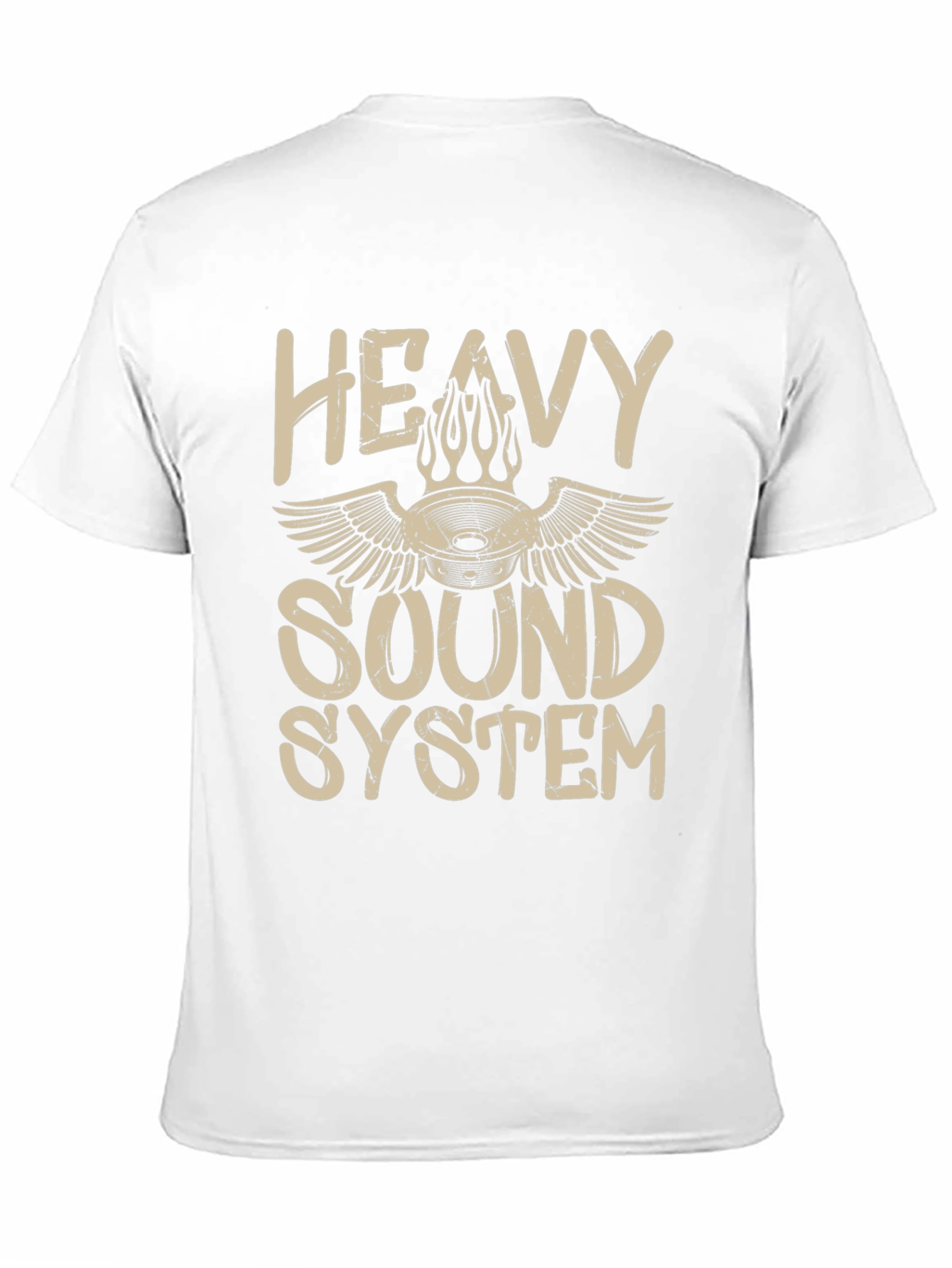 Heavy Sound System Black T-Shirt Music Lover