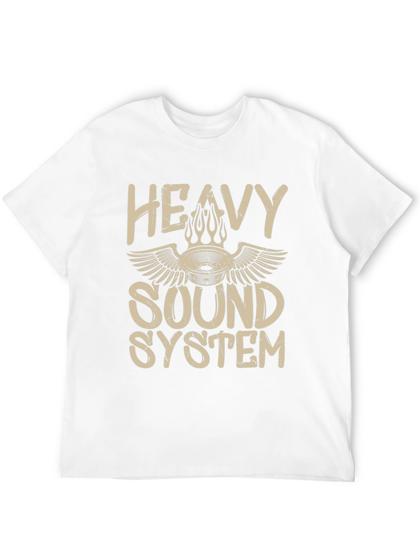 Heavy Sound System Black T-Shirt Music Lover