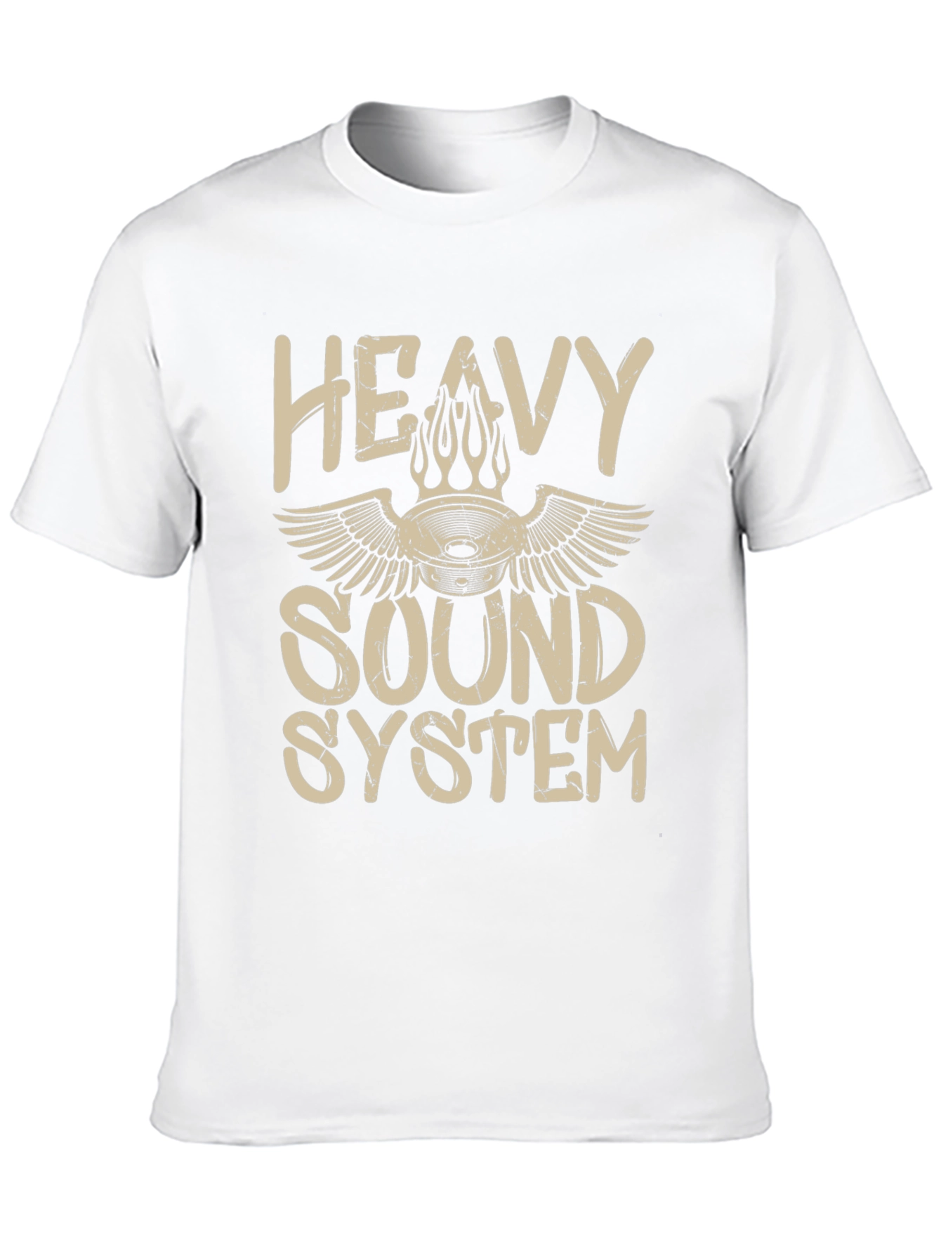 Heavy Sound System Black T-Shirt Music Lover