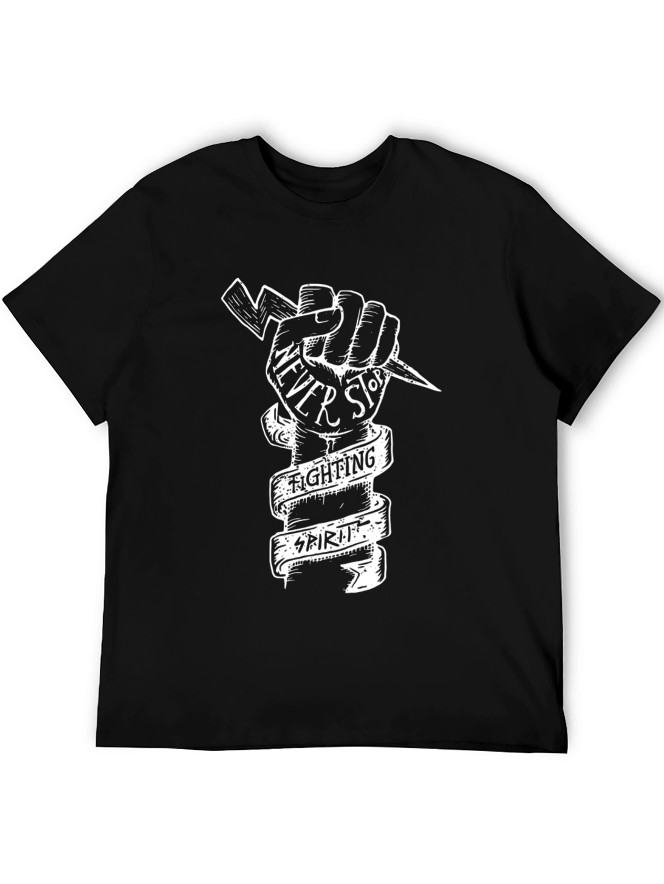 Never Stop Fighting Spirit Graphic T-Shirt