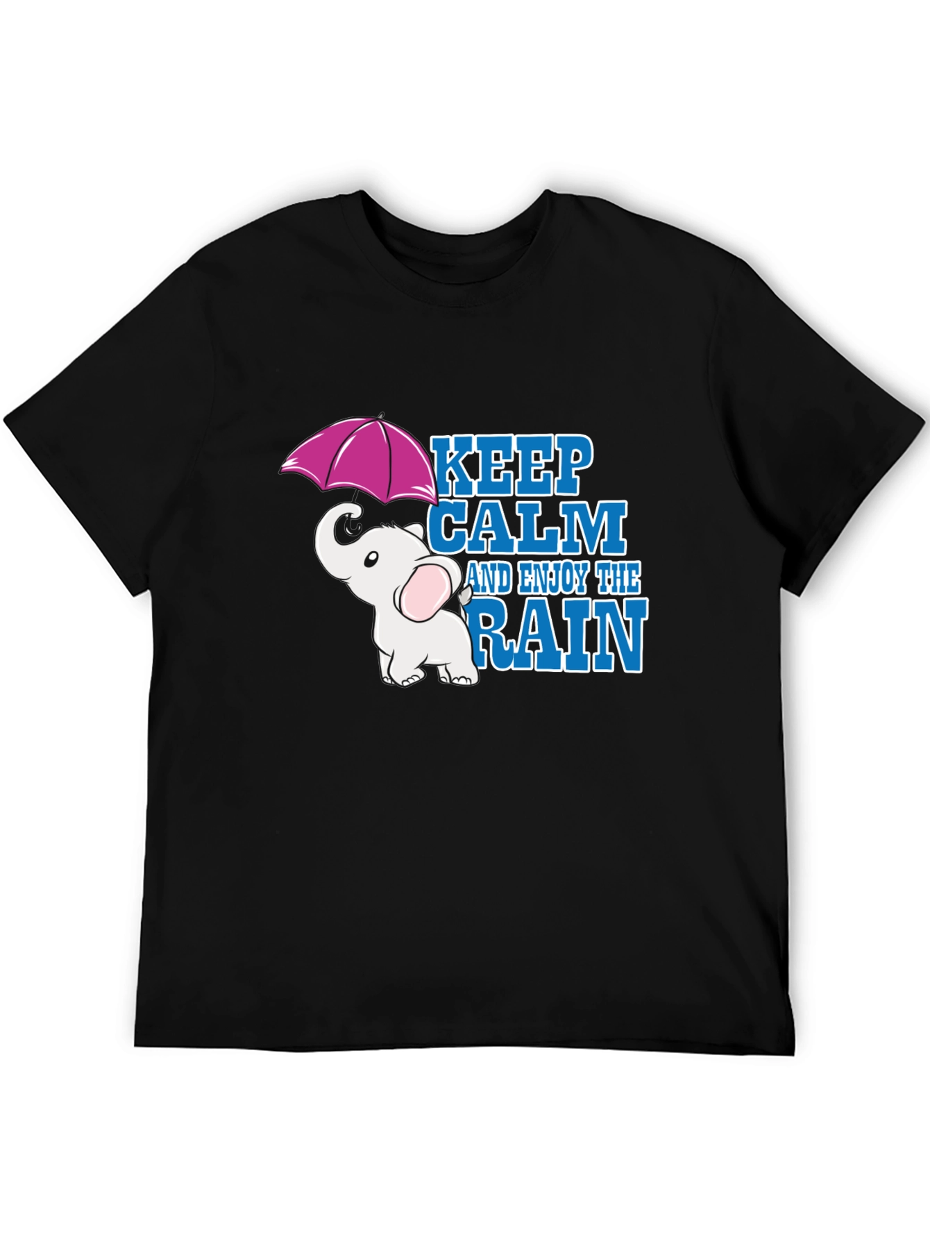 Keep Calm and Enjoy the Rain Elephant T-Shirt