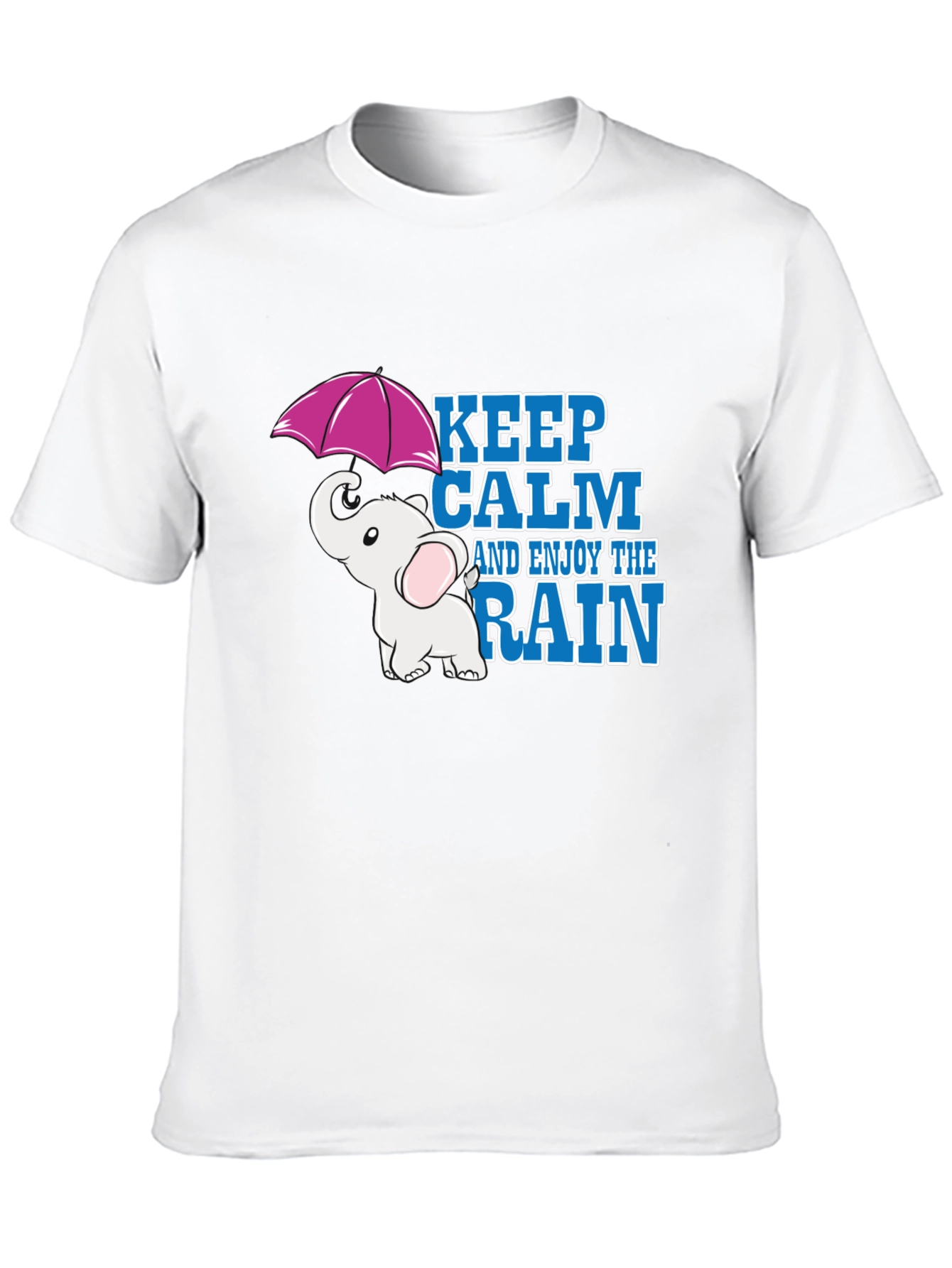 Keep Calm and Enjoy the Rain Elephant T-Shirt