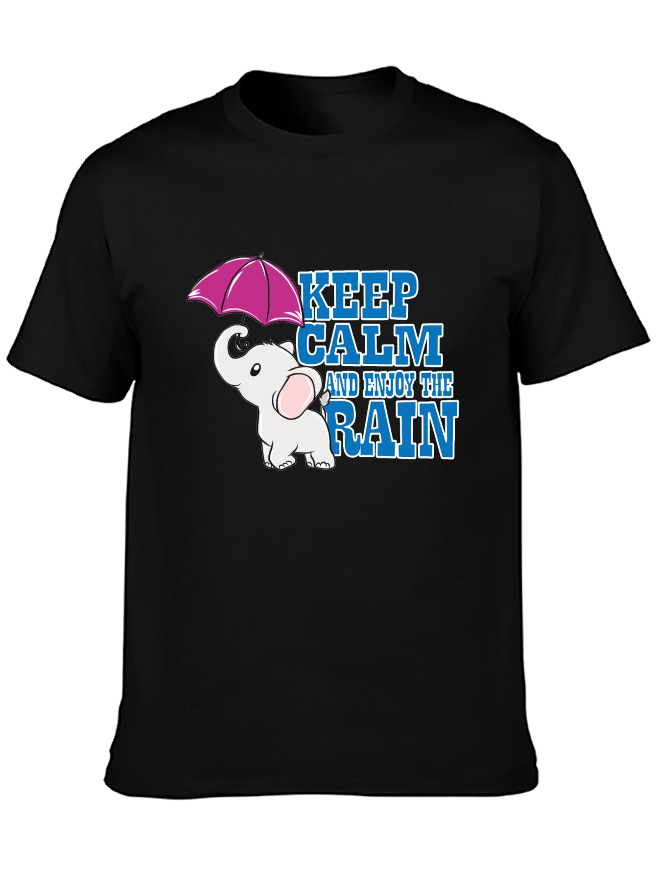 Keep Calm and Enjoy the Rain Elephant T-Shirt