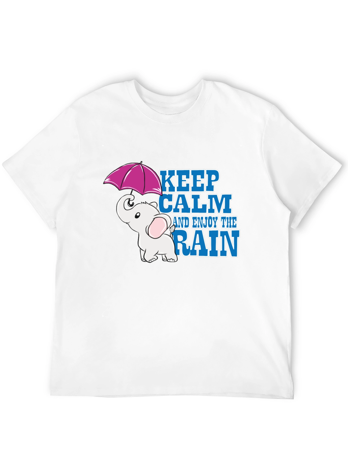 Keep Calm and Enjoy the Rain Elephant T-Shirt