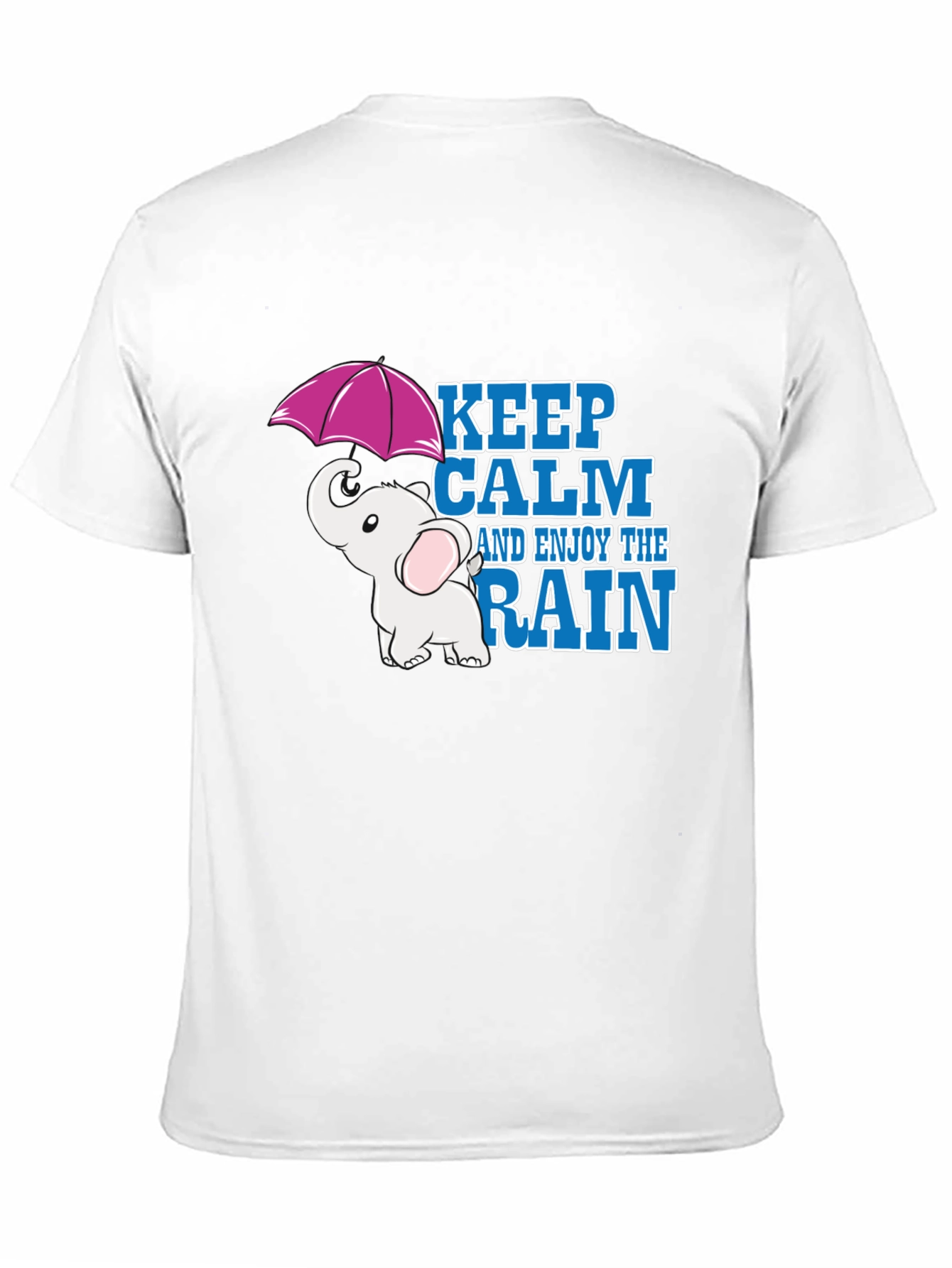Keep Calm and Enjoy the Rain Elephant T-Shirt