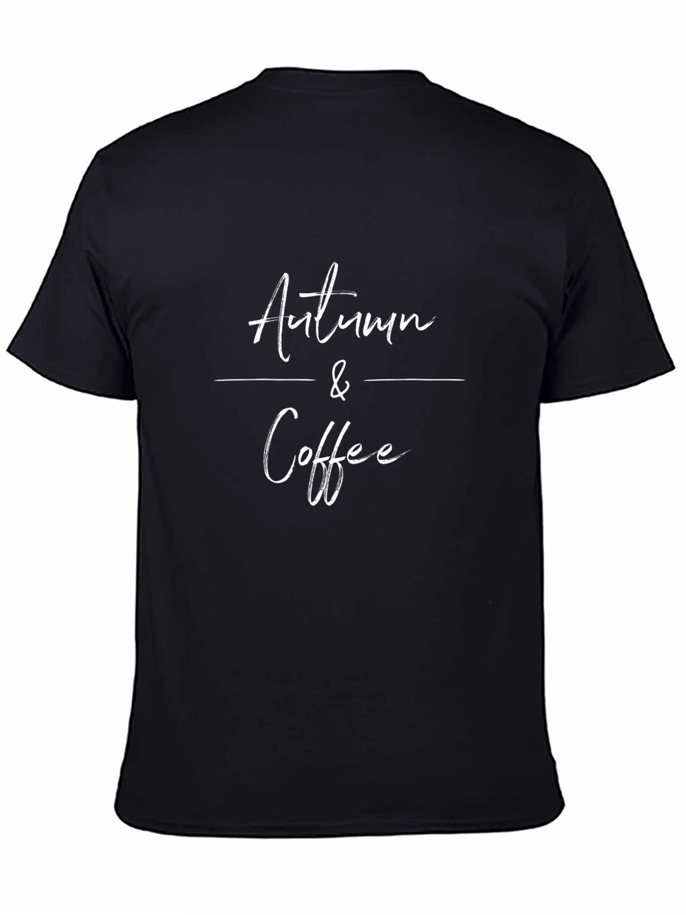 Autumn & Coffee Black T-Shirt